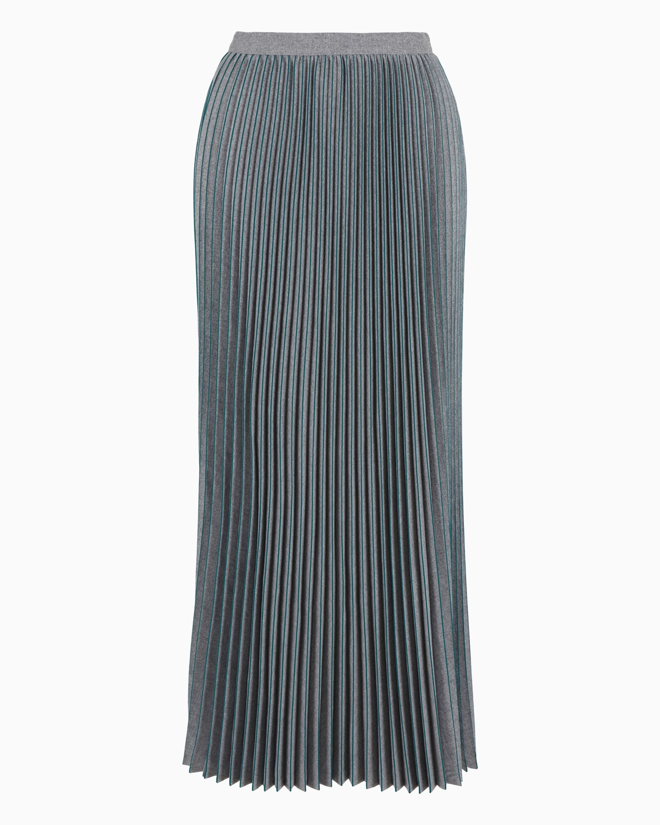 Pleated flannel long skirt Slide 0