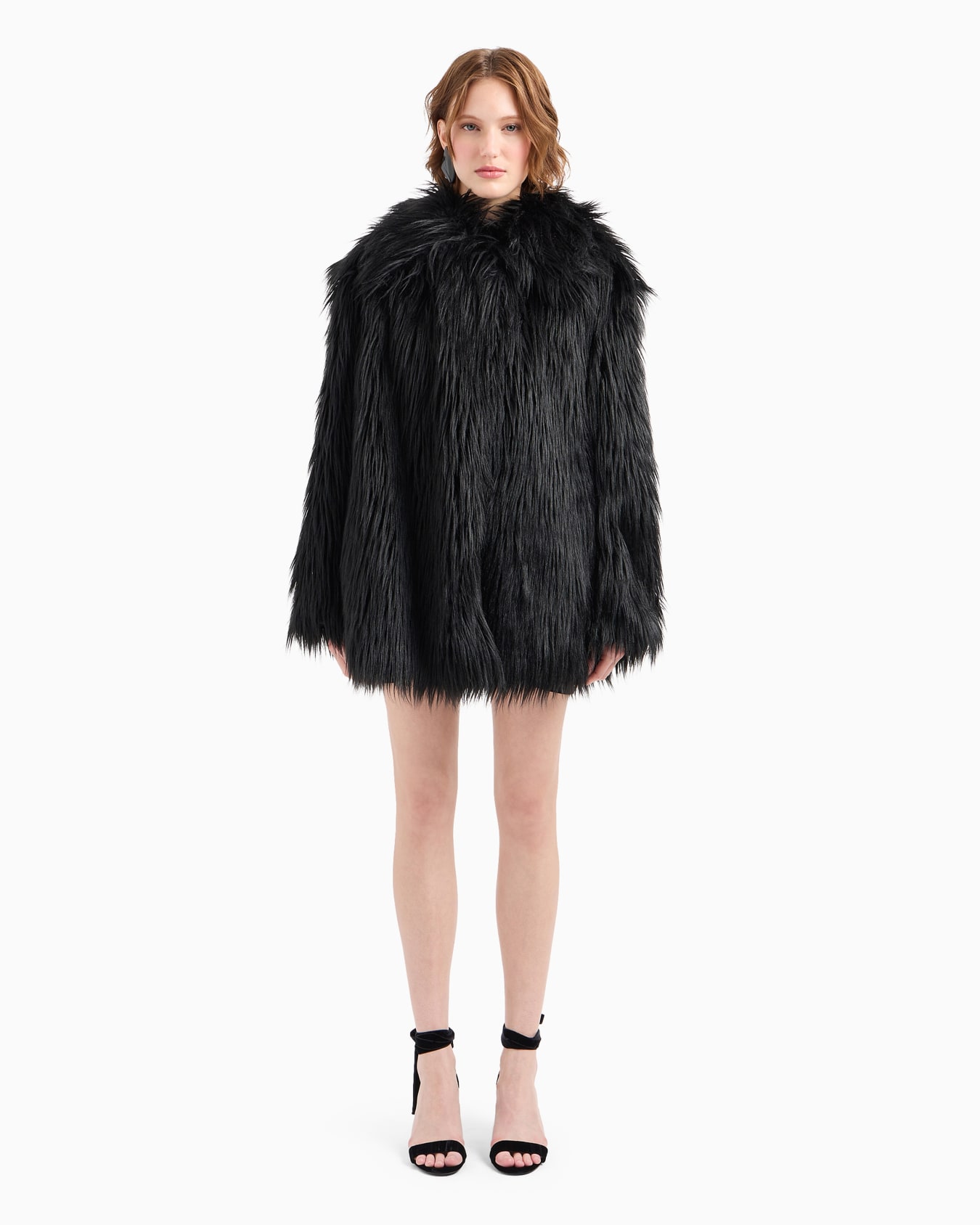 Manteau effet fourrure Kidassia Diapositive 2