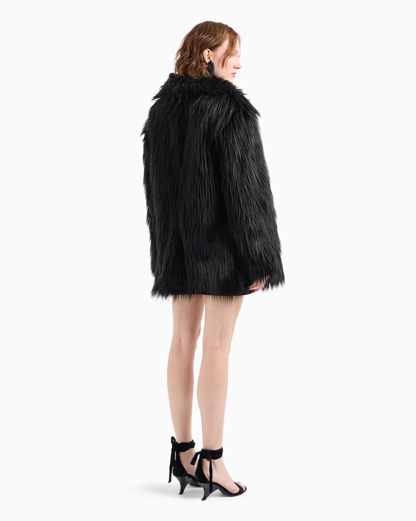 Manteau effet fourrure Kidassia Diapositive 3