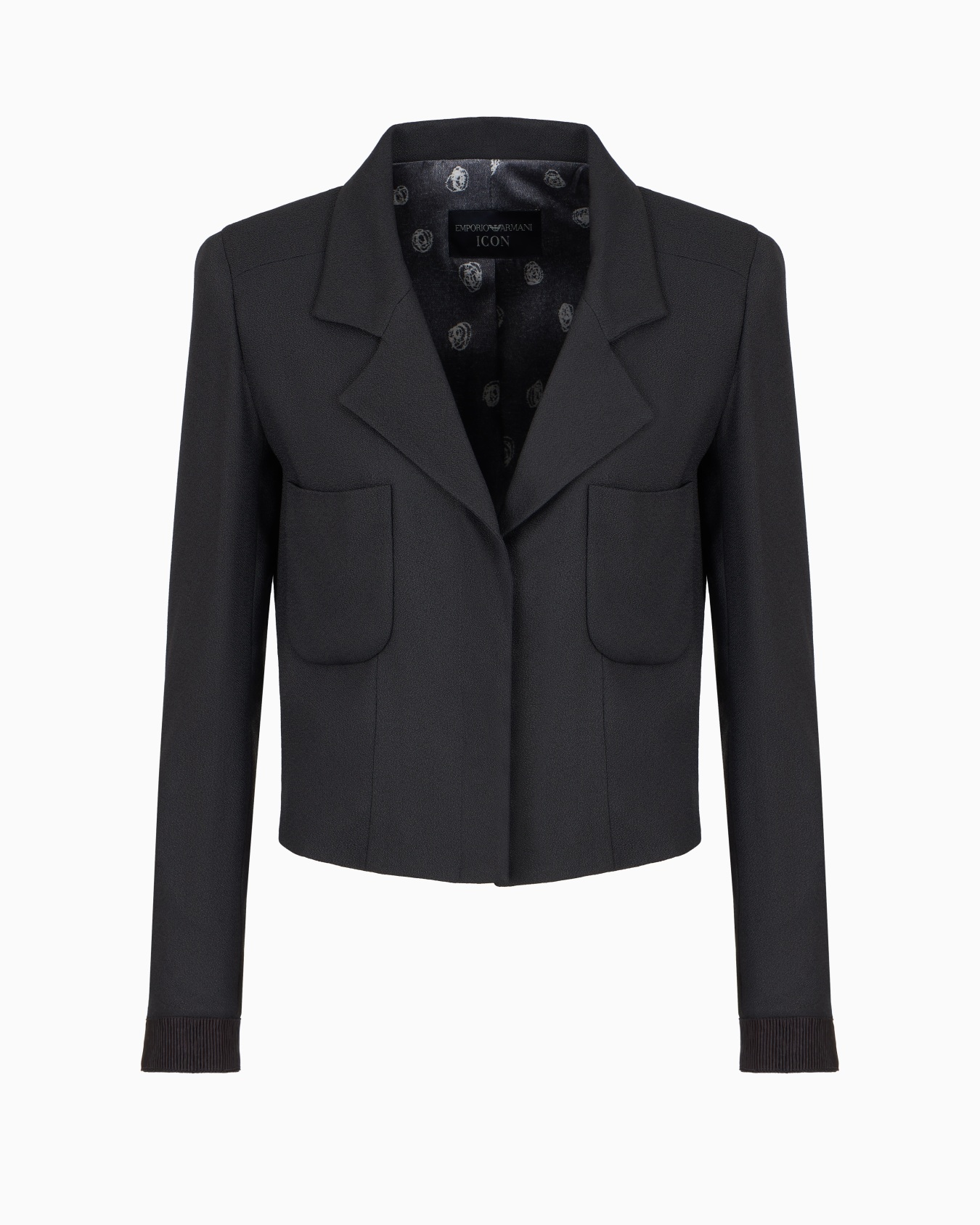 Veste à simple boutonnage en tissu sablé Icon Diapositive 0