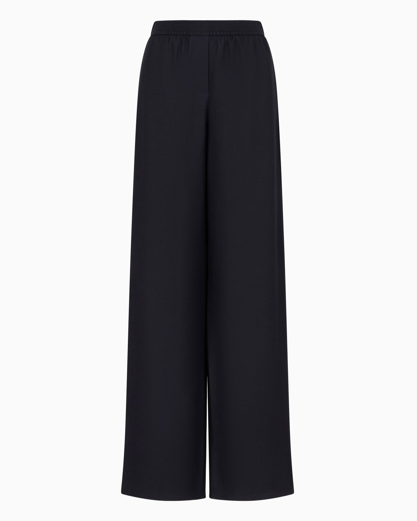 Pantaloni a vita elastica in misto lana vergine chevron Icon Slide 0