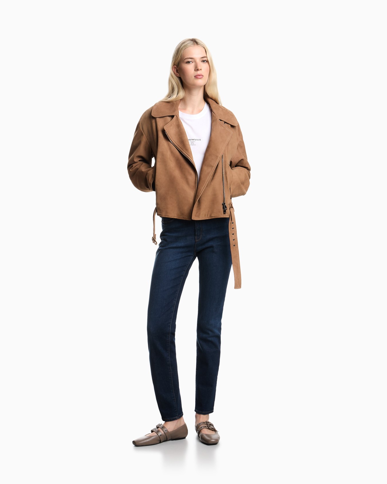 J20 High-waisted super-skinny leg jeans in a worn-look stretch denim  Slide 1