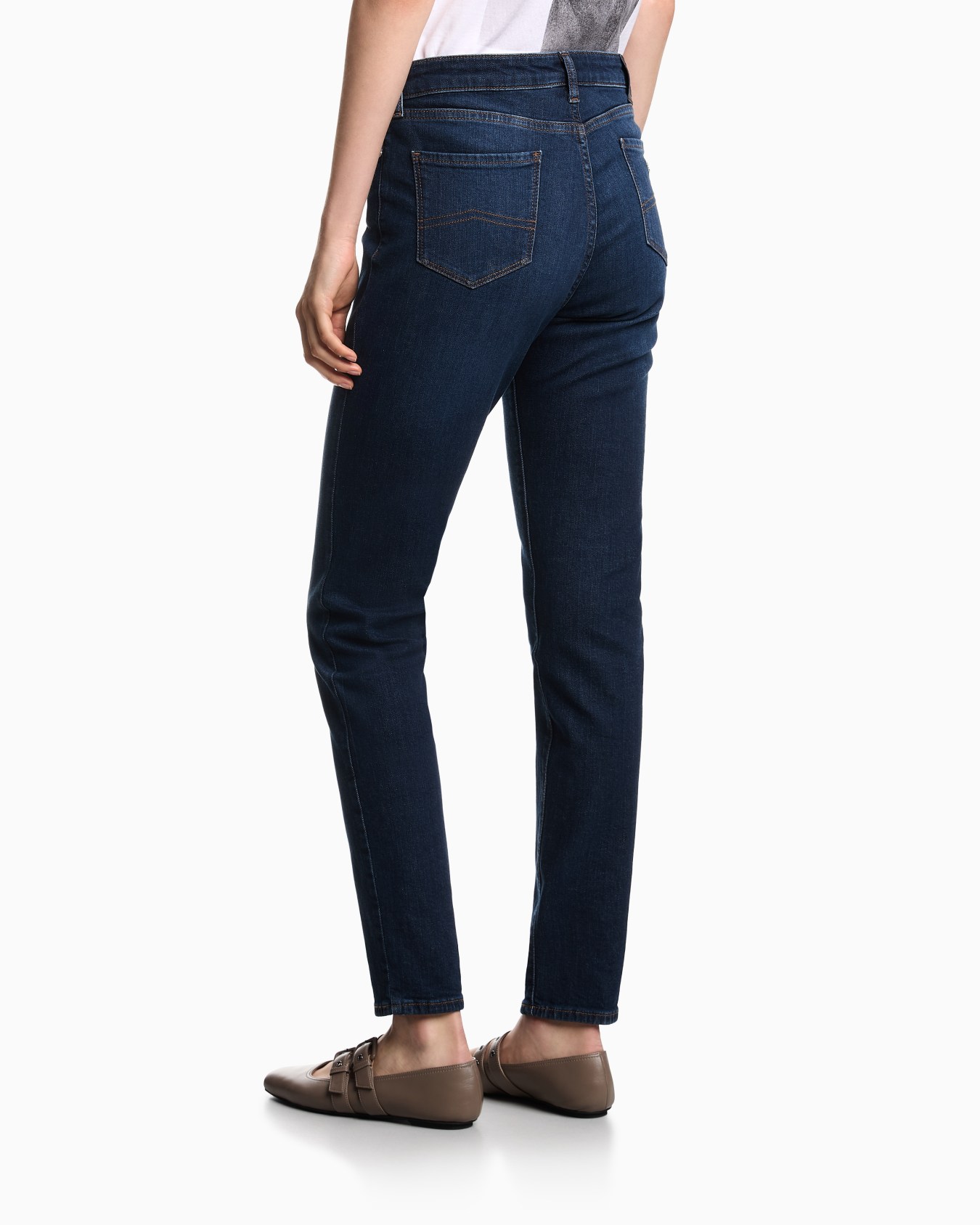 J20 High-waisted super-skinny leg jeans in a worn-look stretch denim  Slide 2