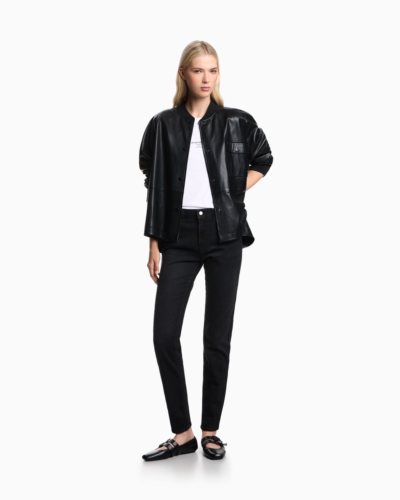 J20 High-waisted super-skinny leg jeans in a worn-look stretch denim  Diapositiva 1