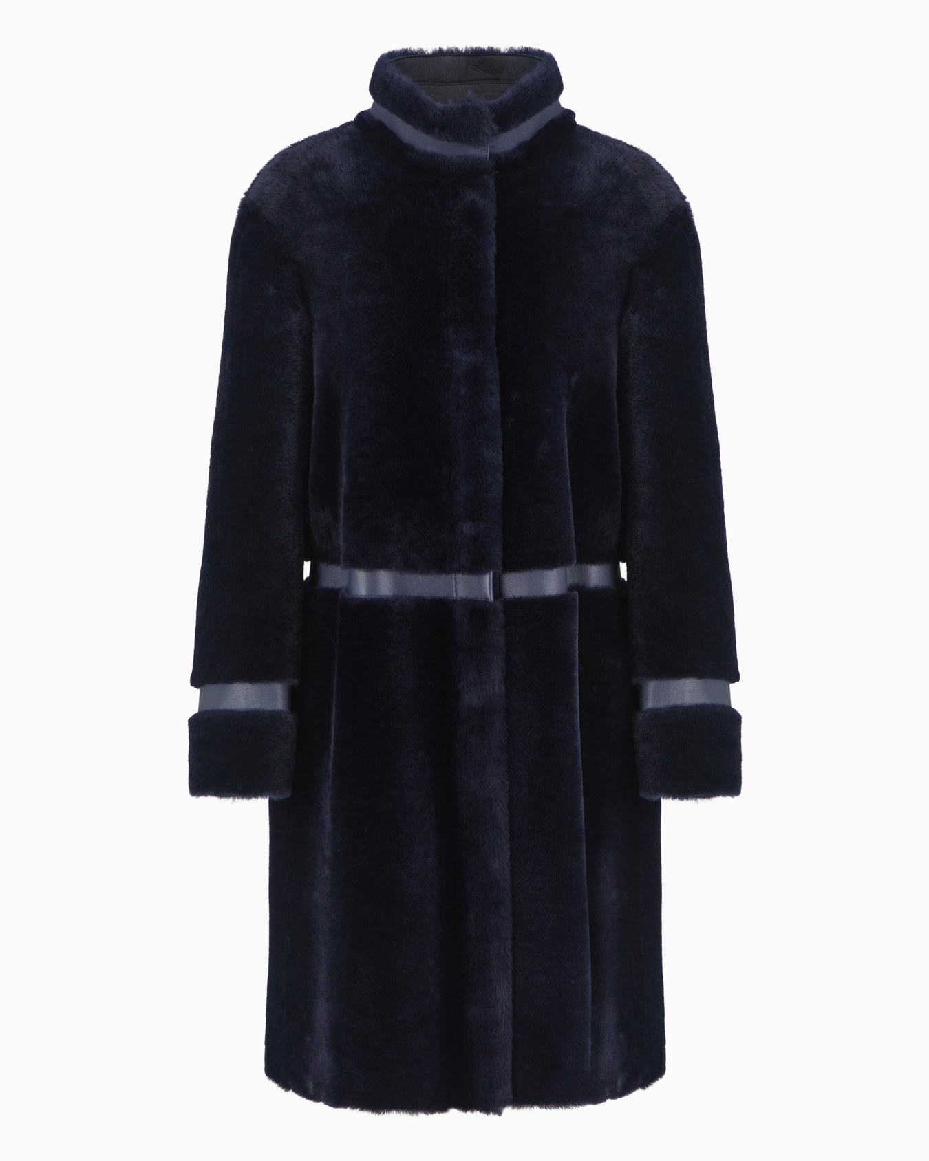 Reversible lamb shearling coat Slide 0