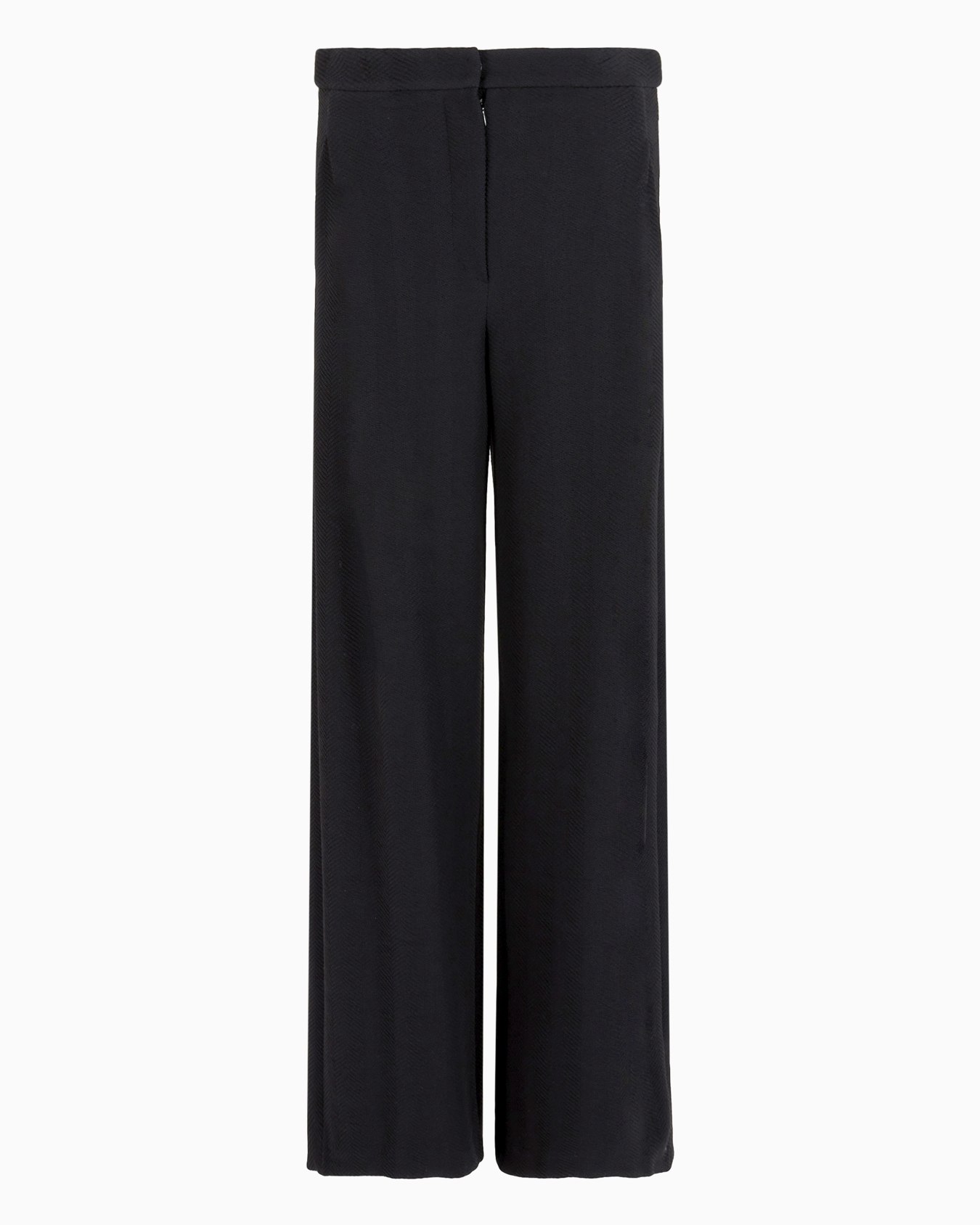 Icon jacquard jersey knit trousers with an embossed chevron design Slide 0