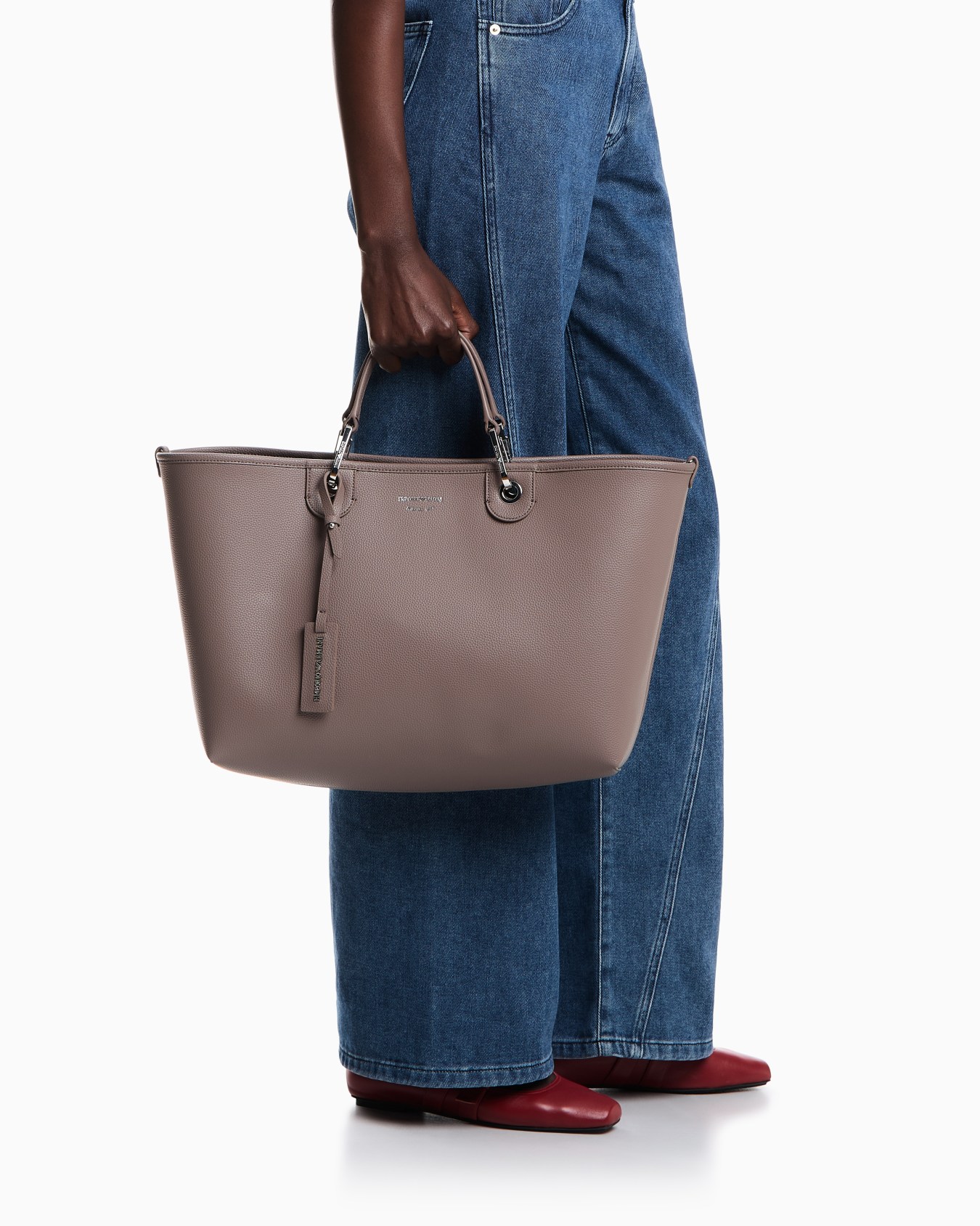 Medium MyEA shopper bag with deer print Slide 5