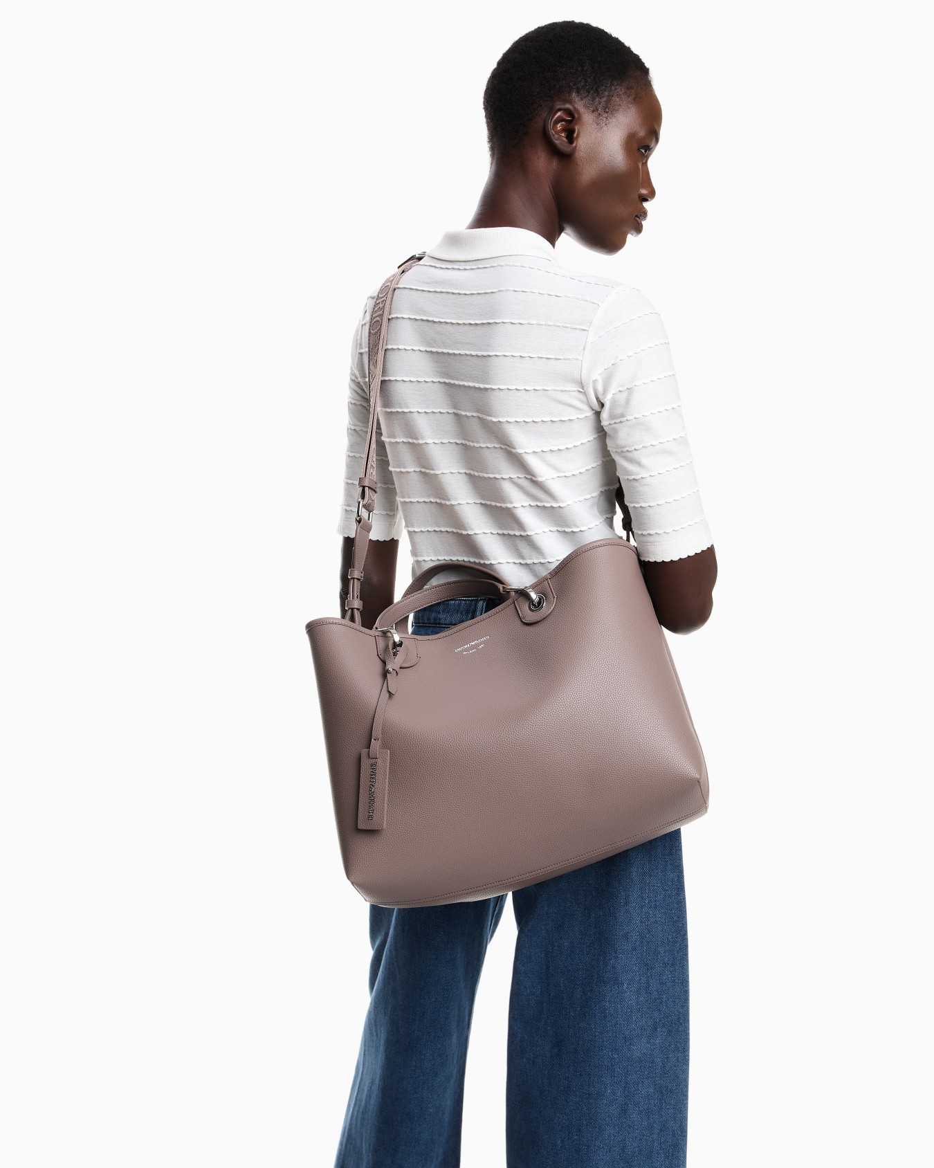 Medium MyEA shopper bag with deer print Slide 6