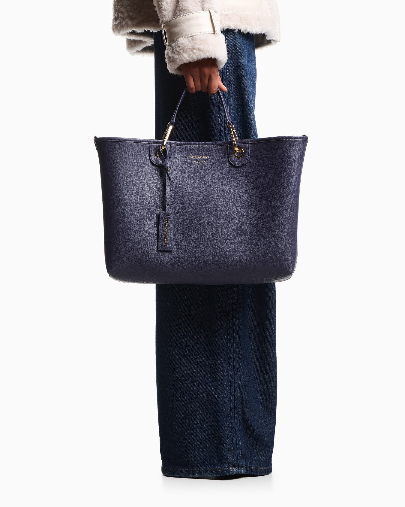 Medium MyEA shopper bag with deer print Slide 6