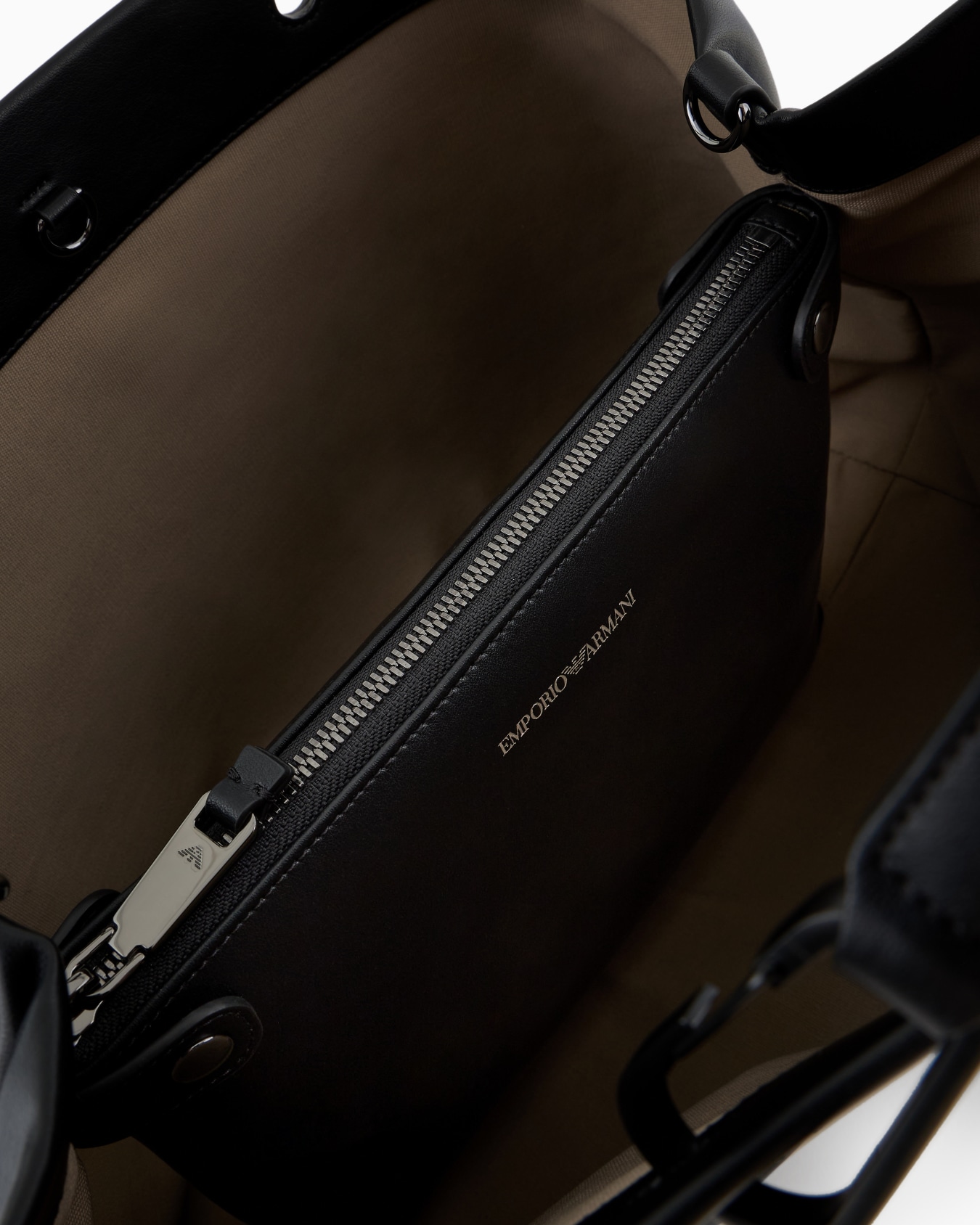 Bolso shopper MyEA de piel con logotipo trenzado Diapositiva 3