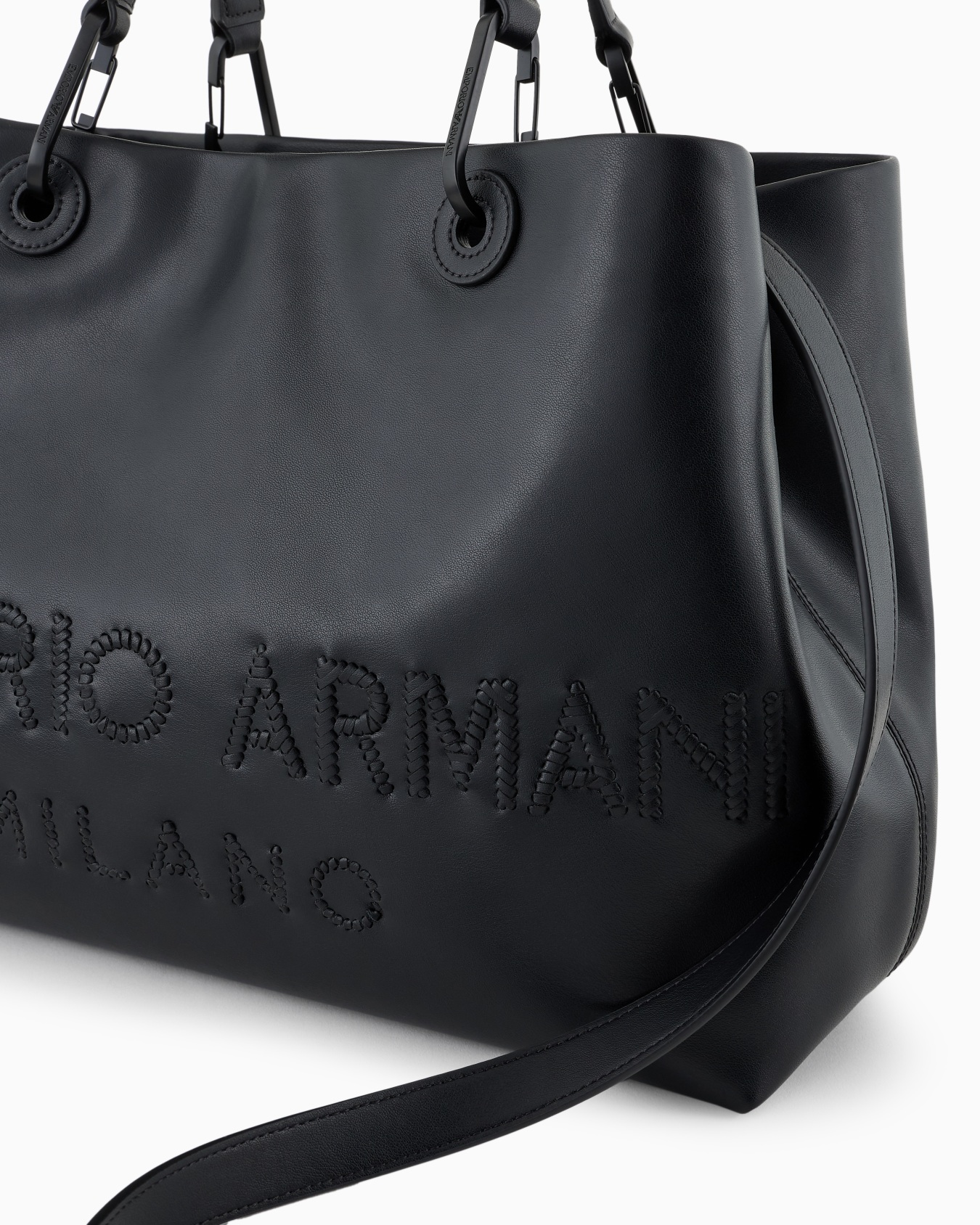 Bolso shopper MyEA de piel con logotipo trenzado Diapositiva 4