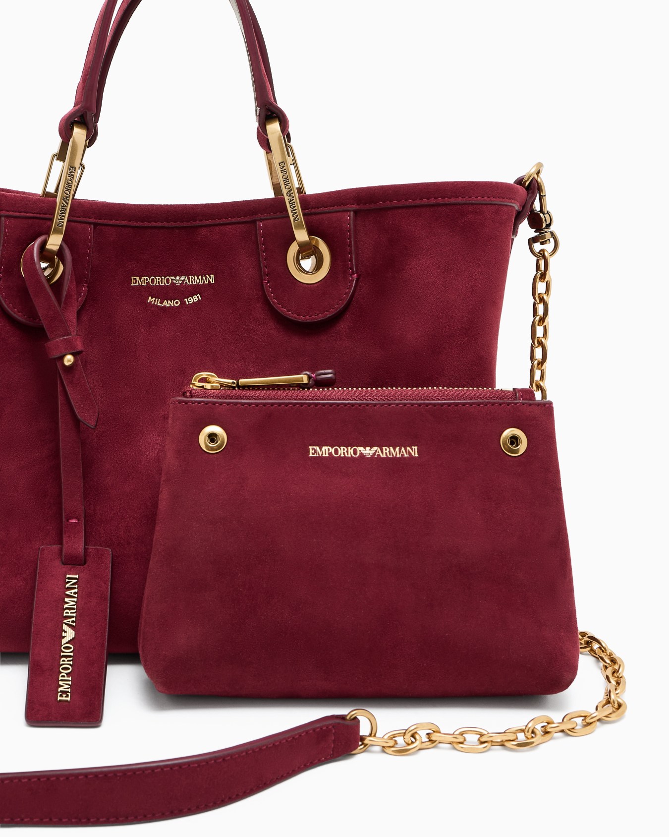Faux suede small MyEA shopper bag Slide 4