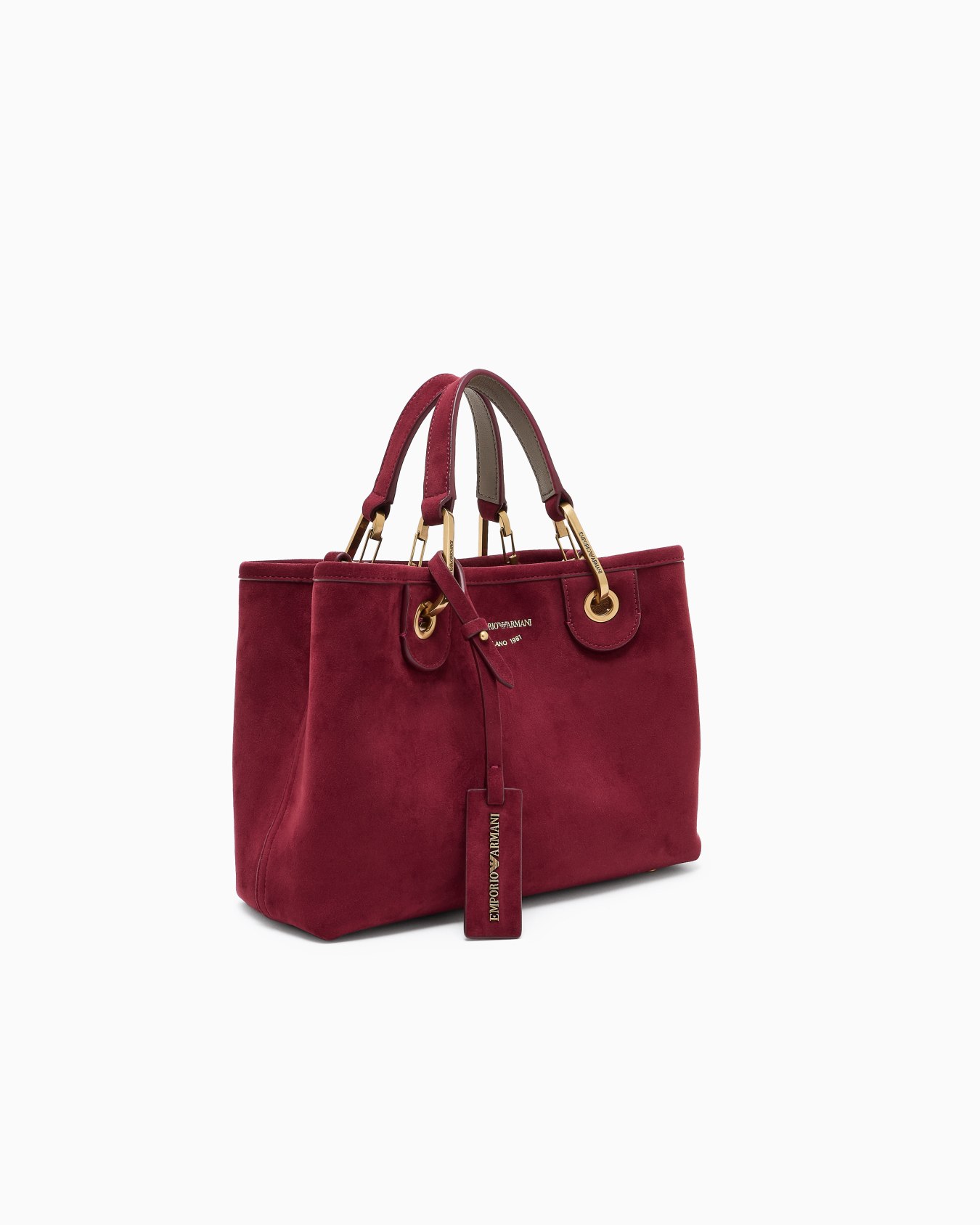 Faux suede small MyEA shopper bag Slide 1