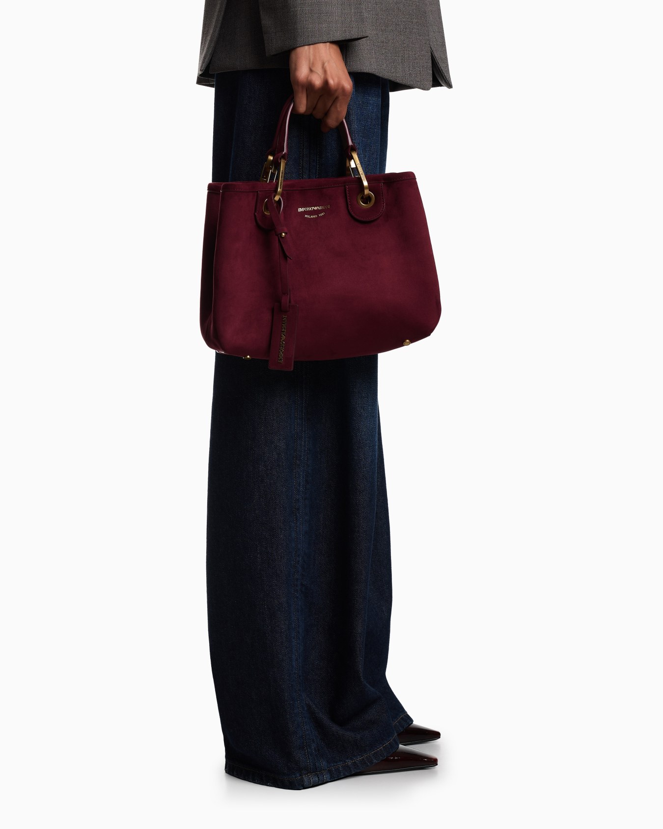 Faux suede small MyEA shopper bag Slide 5