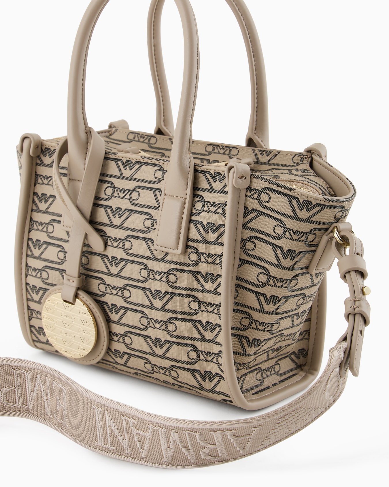 Petit sac cabas à imprimé monogramme all over Diapositive 4