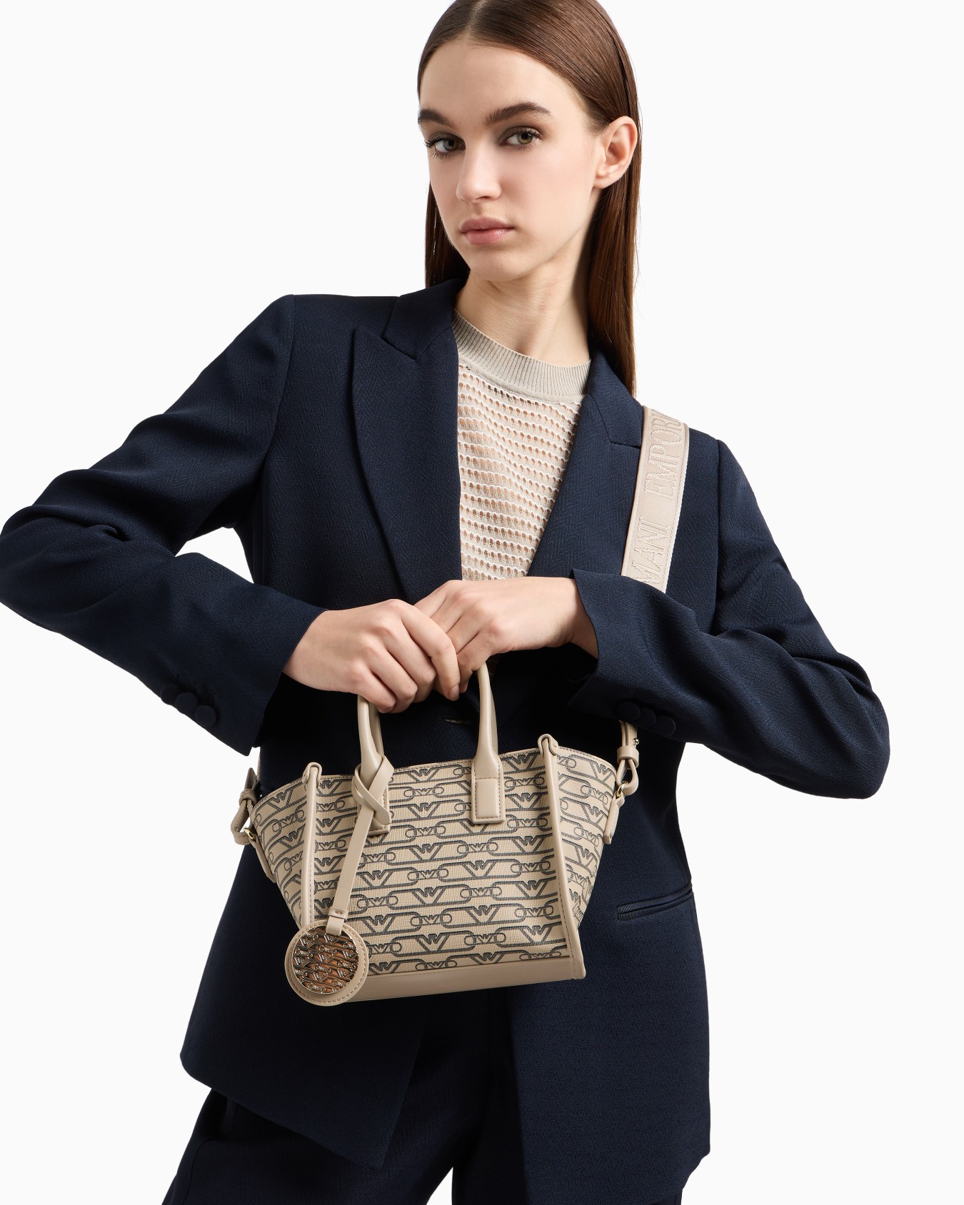 Petit sac cabas à imprimé monogramme all over Diapositive 6