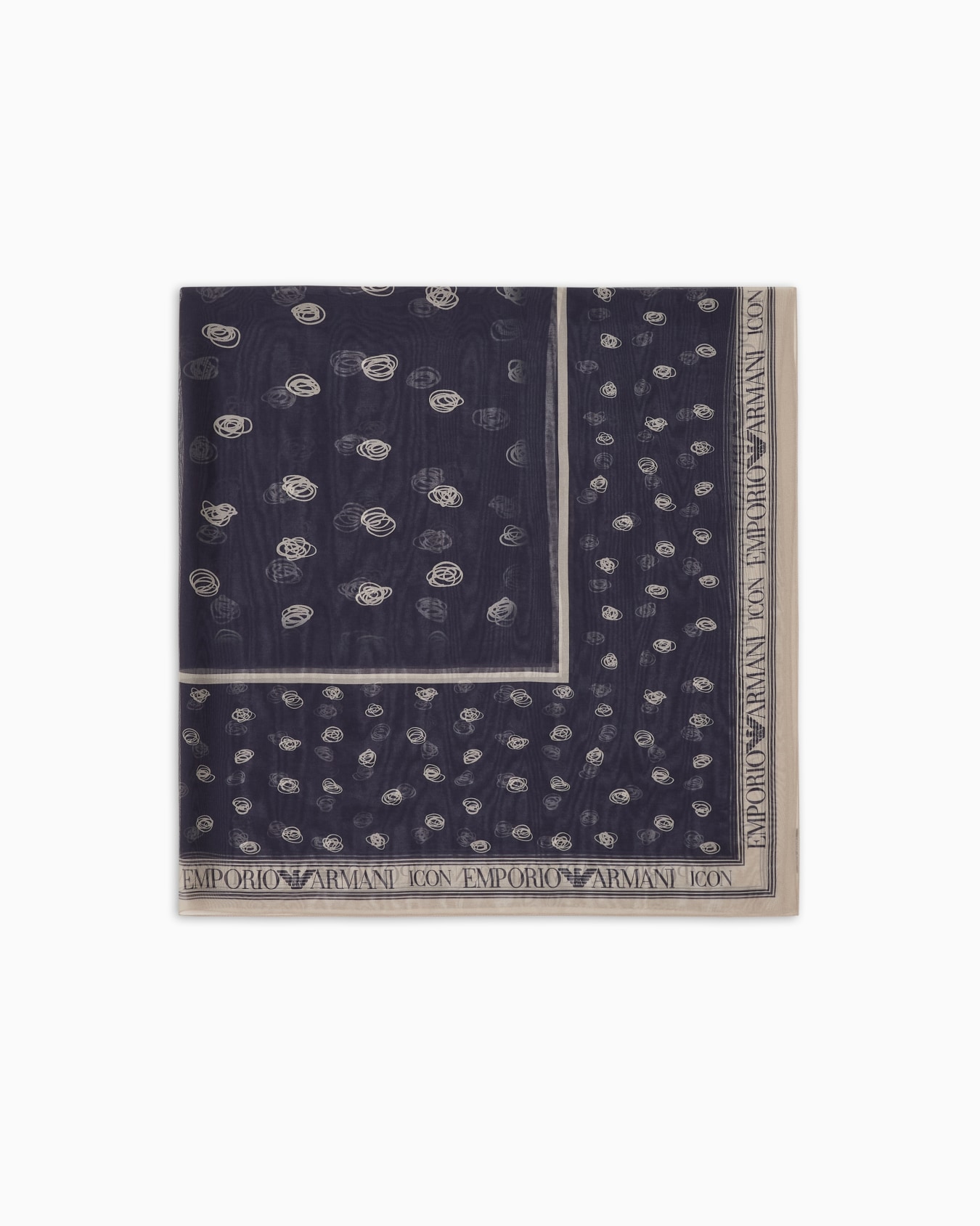 Foulard in pura seta fantasia astratta all over Icon Slide 0