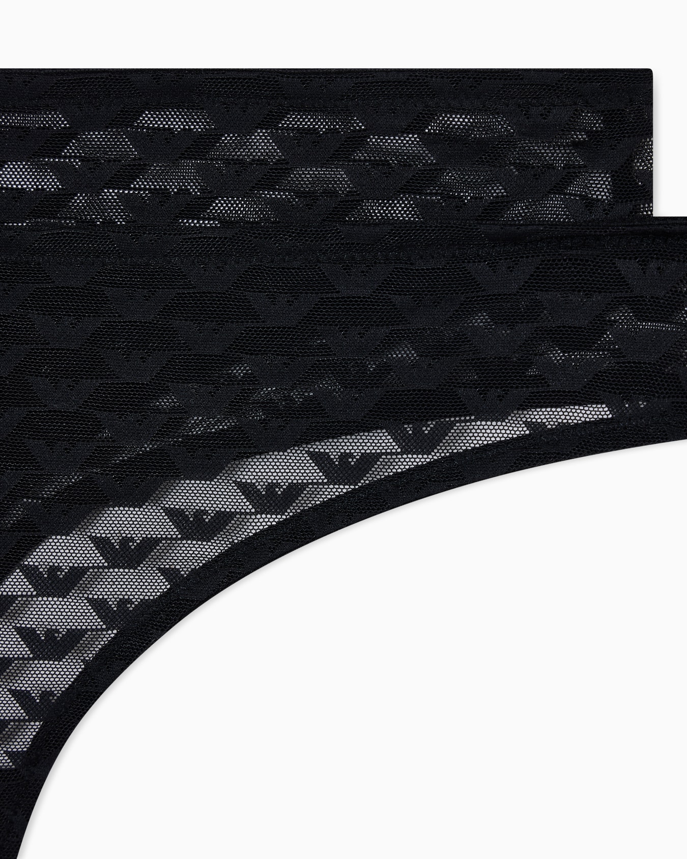 Two-pack of ASV mesh thongs with all-over eagle logo Slide 3