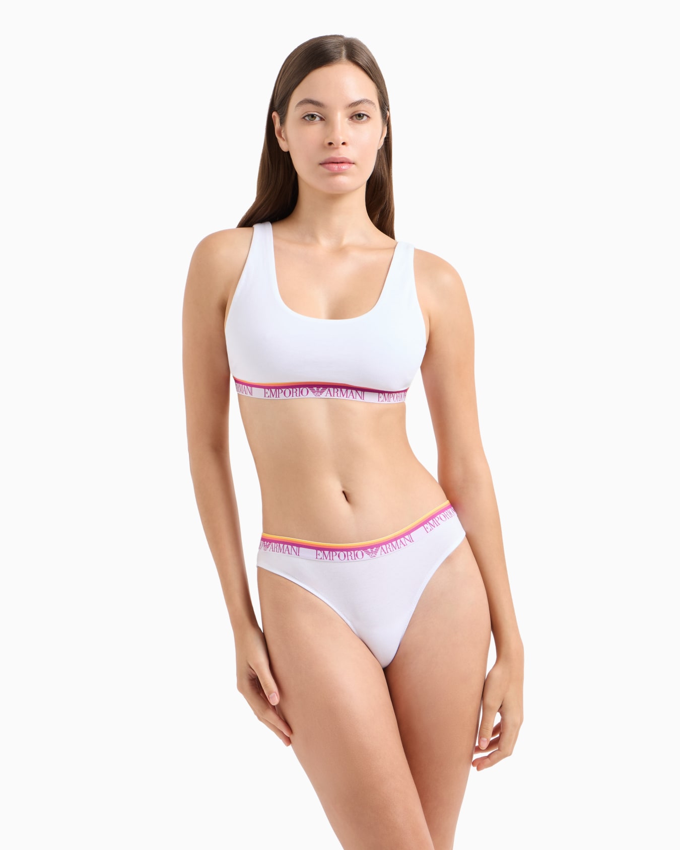 Two-pack of ASV Iconic organic-cotton Brazilian briefs with logo waistband Slide 1