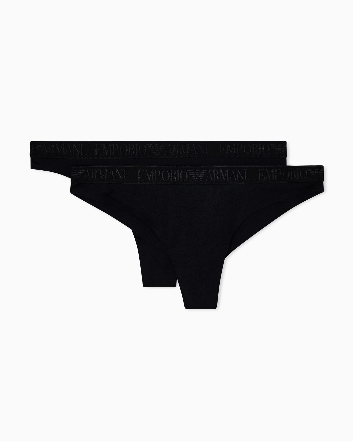 Two-pack of ASV Iconic recycled-microfibre Brazilian briefs Slide 0