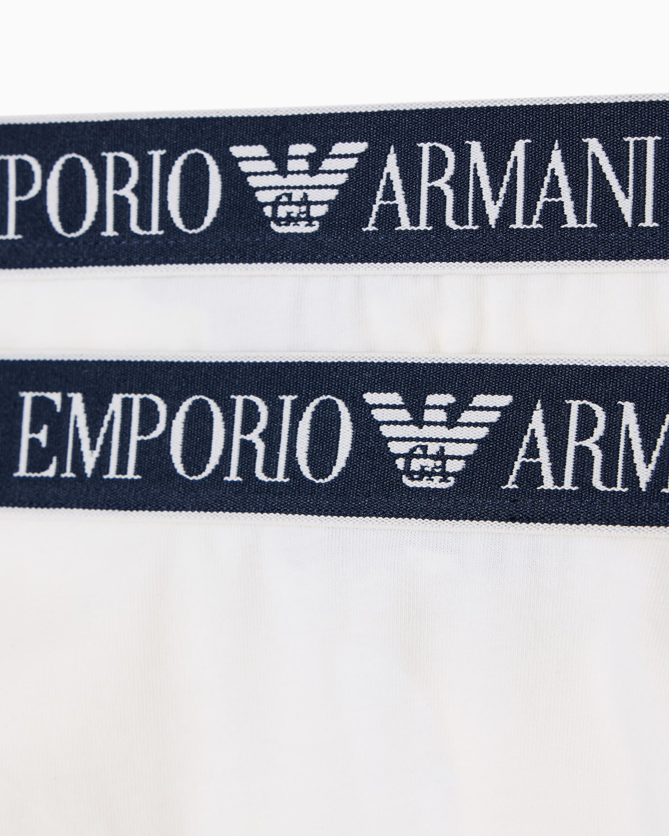 Two-pack of ASV organic-cotton Brazilian briefs with logo waistband Slide 1