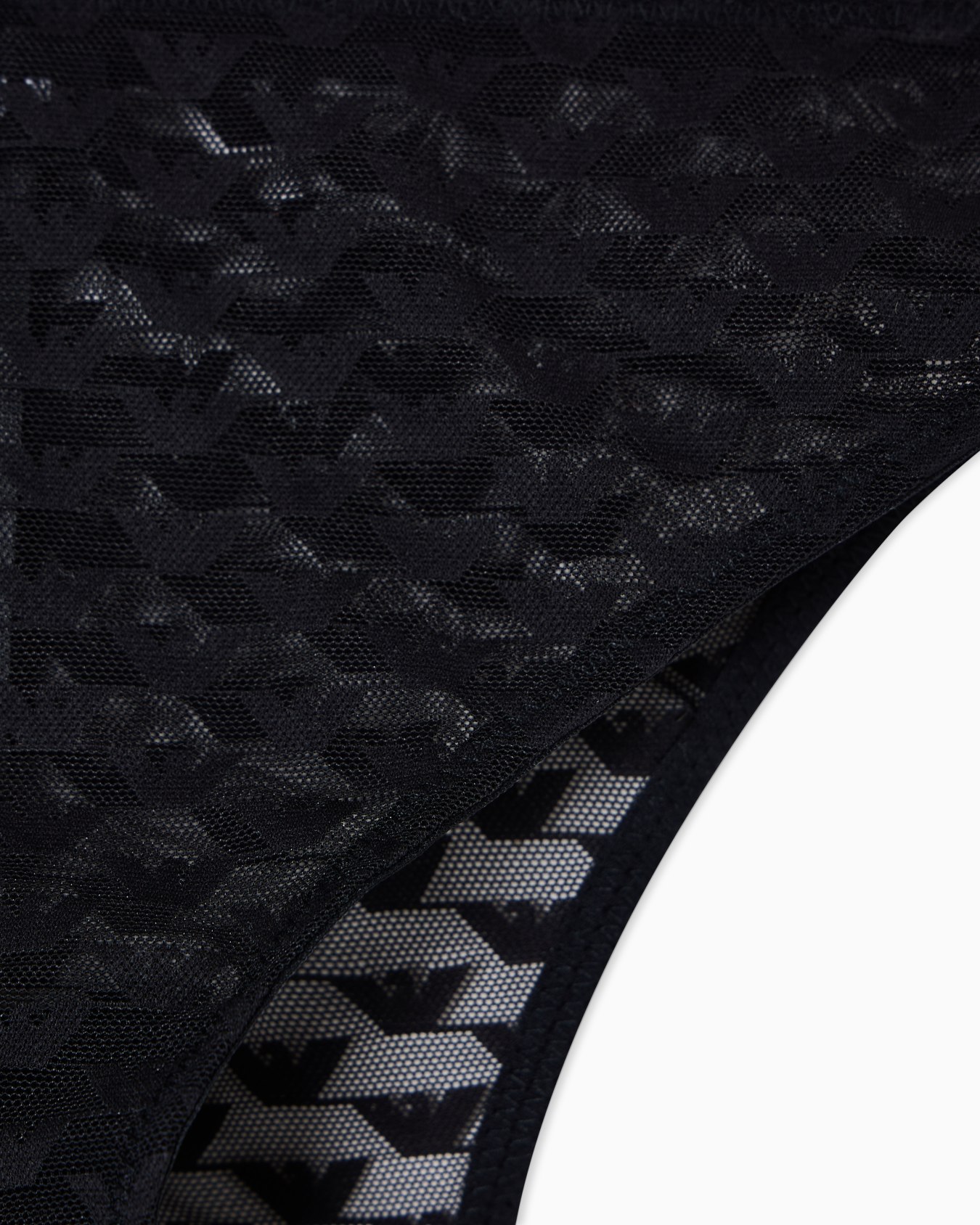 Two-pack of ASV mesh Brazilian briefs with all-over eagle logo Slide 1