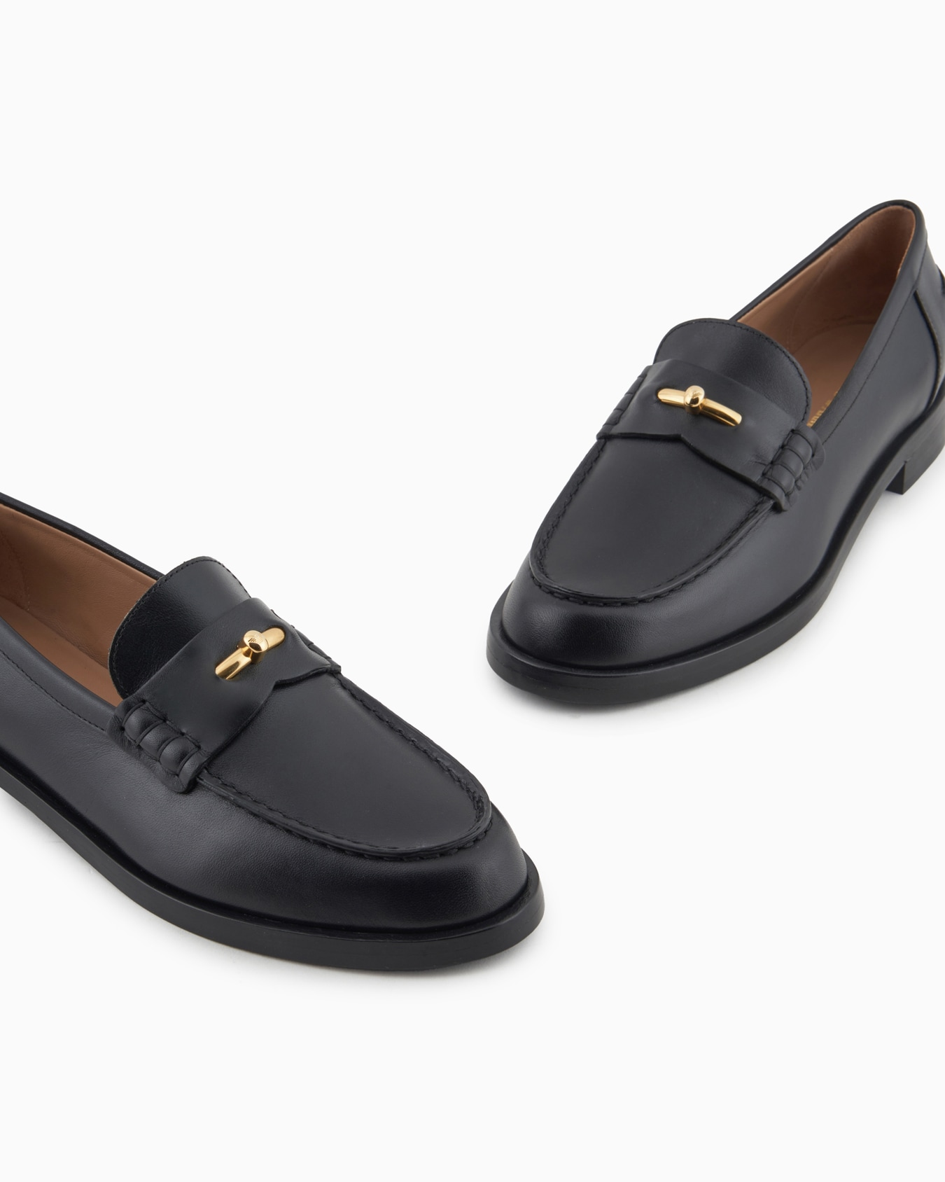 Leather loafers with Icon stirrup Slide 4
