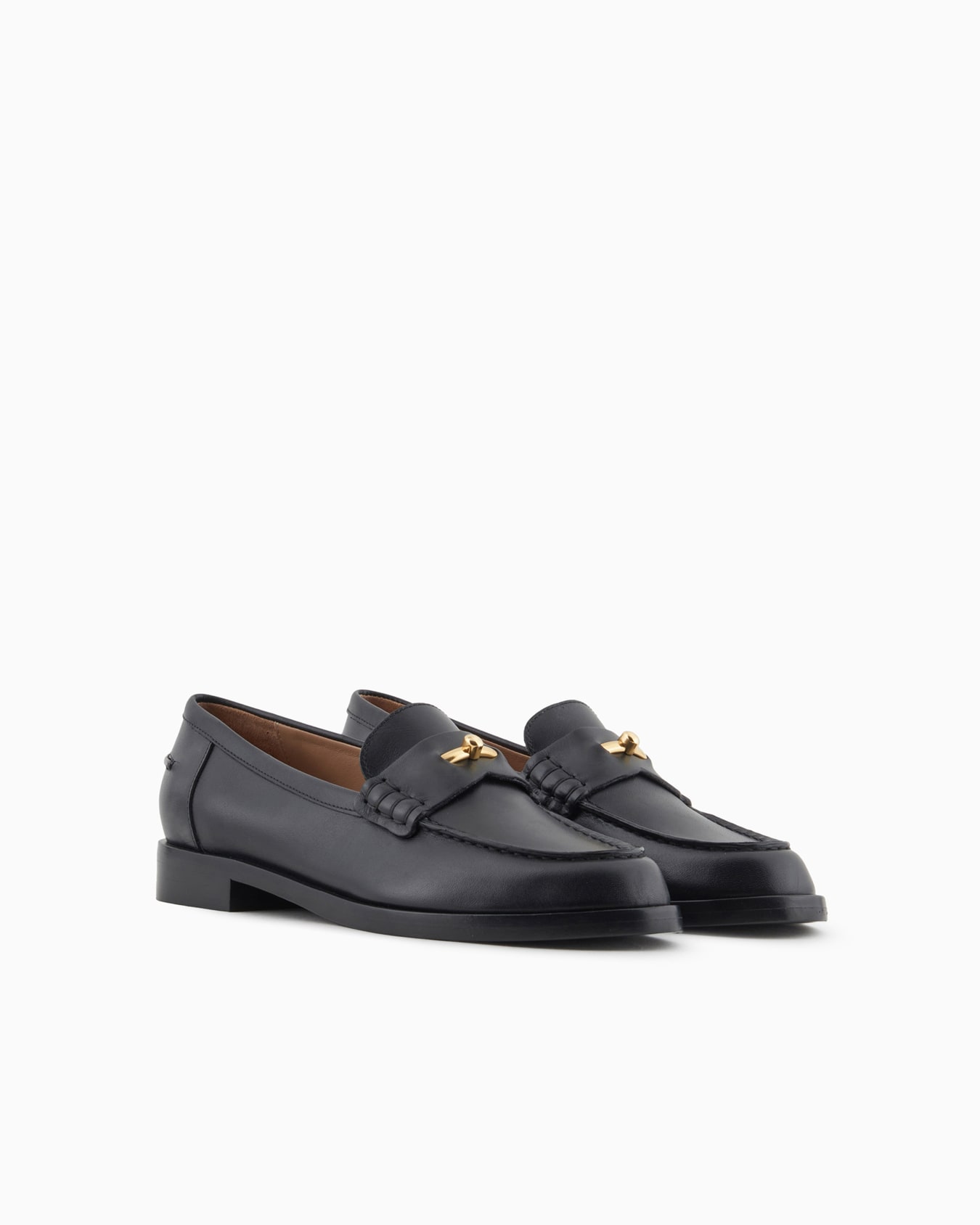 Leather loafers with Icon stirrup Slide 1
