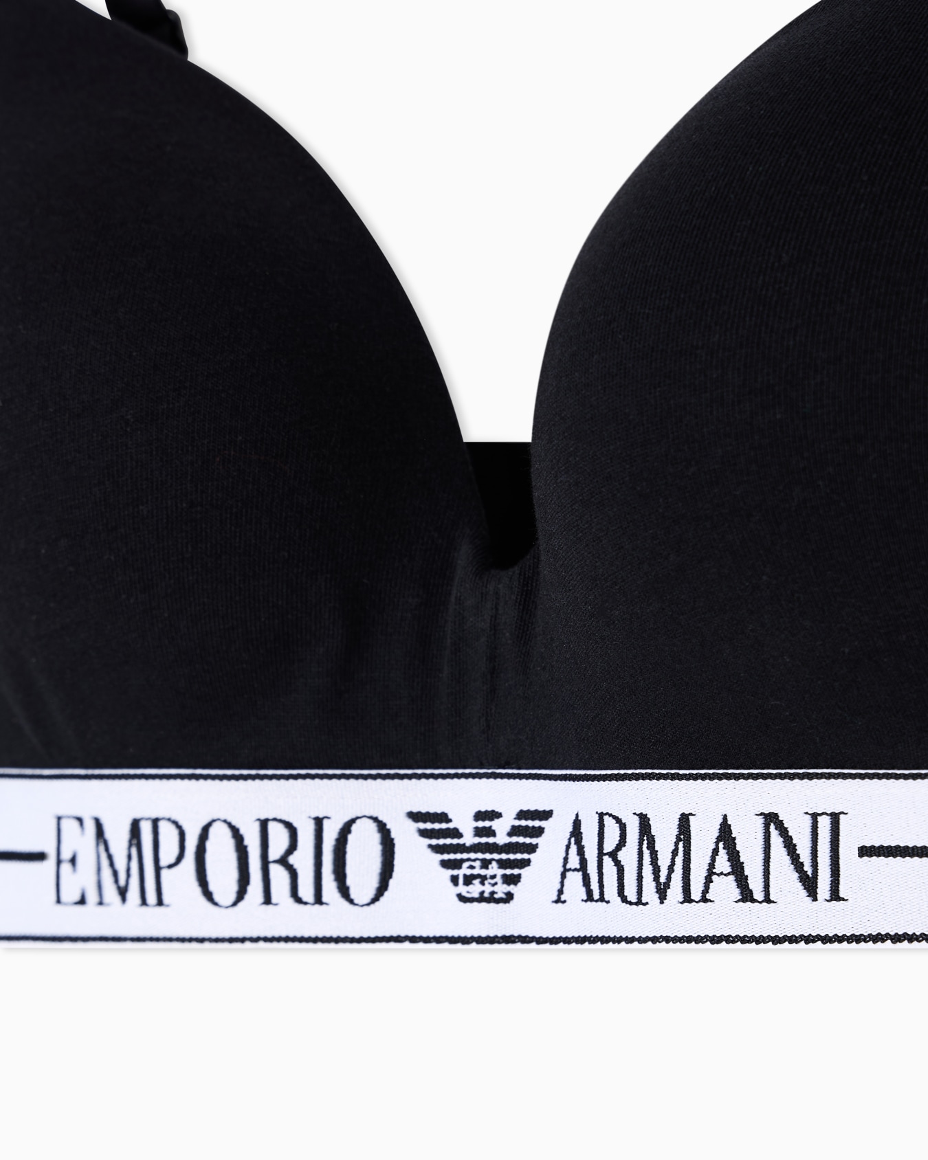 ASV organic-cotton, padded triangle bra with logo underband Diapositiva 3