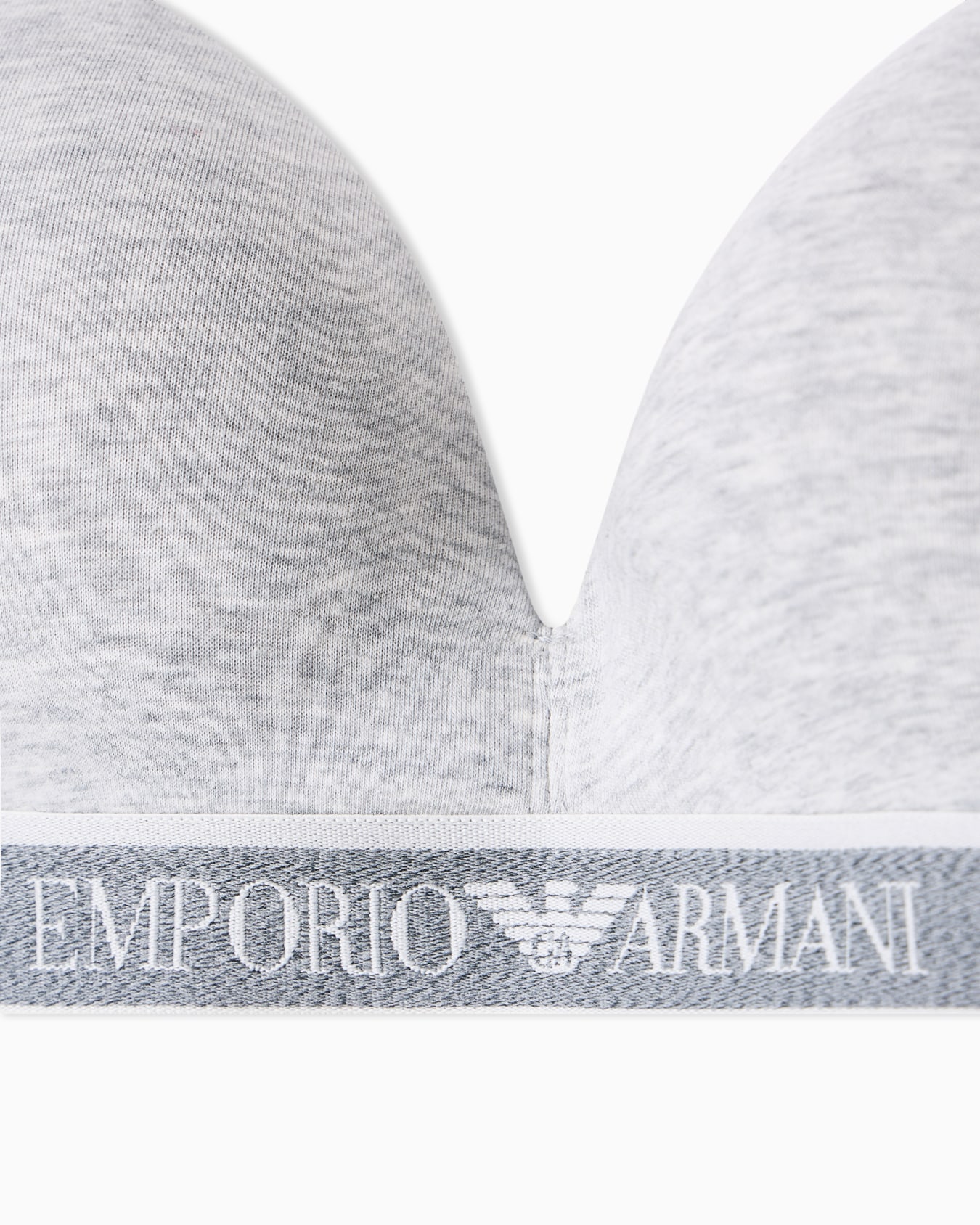 ASV Iconic organic-cotton, padded triangle bra with logo underband Slide 3