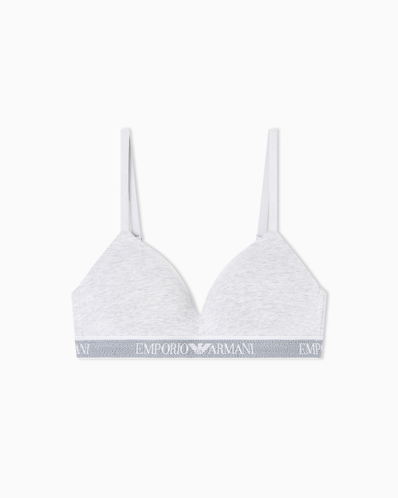 ASV Iconic organic-cotton, padded triangle bra with logo underband Slide 0