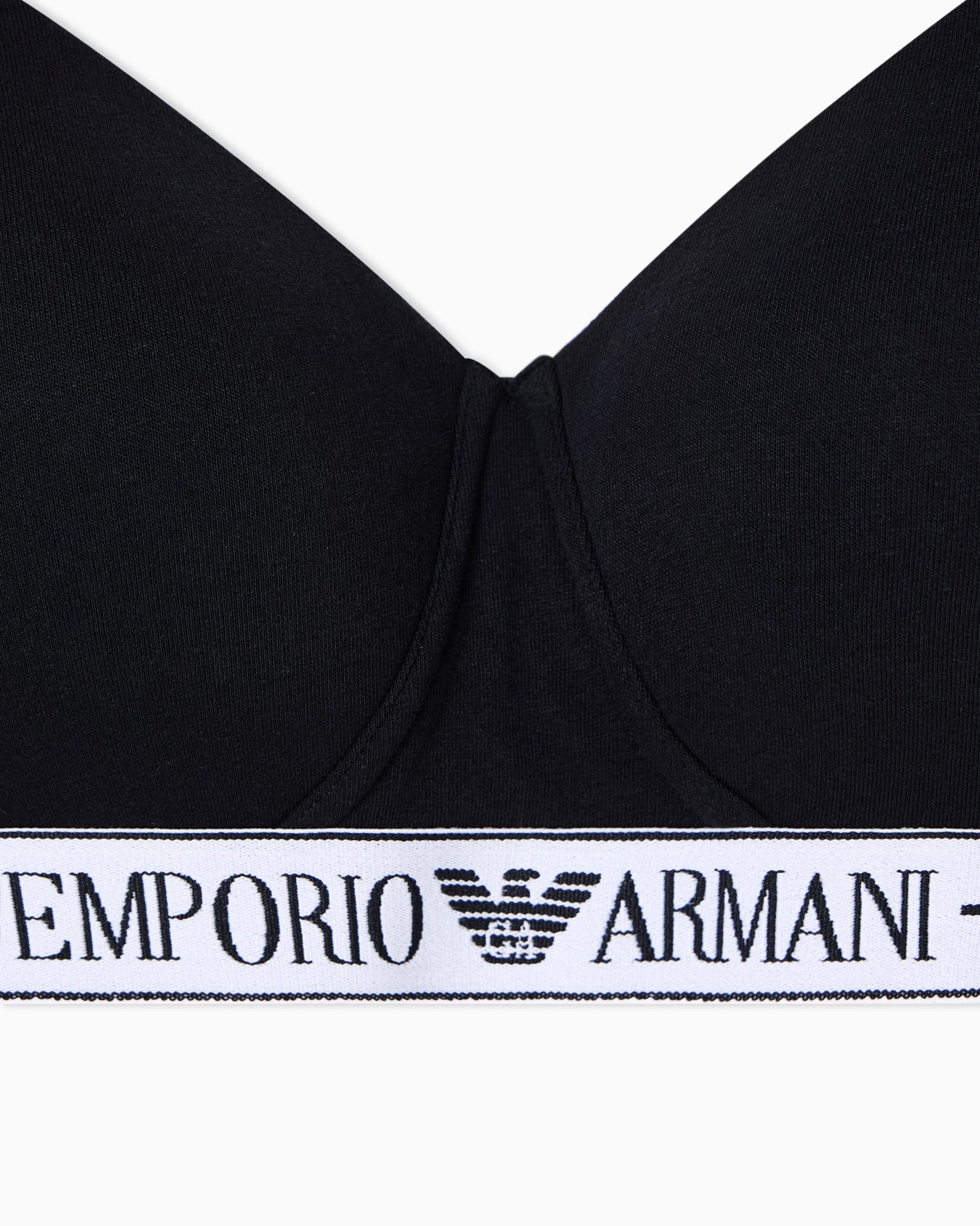 ASV organic-cotton padded bralette with logo underband Diapositiva 3