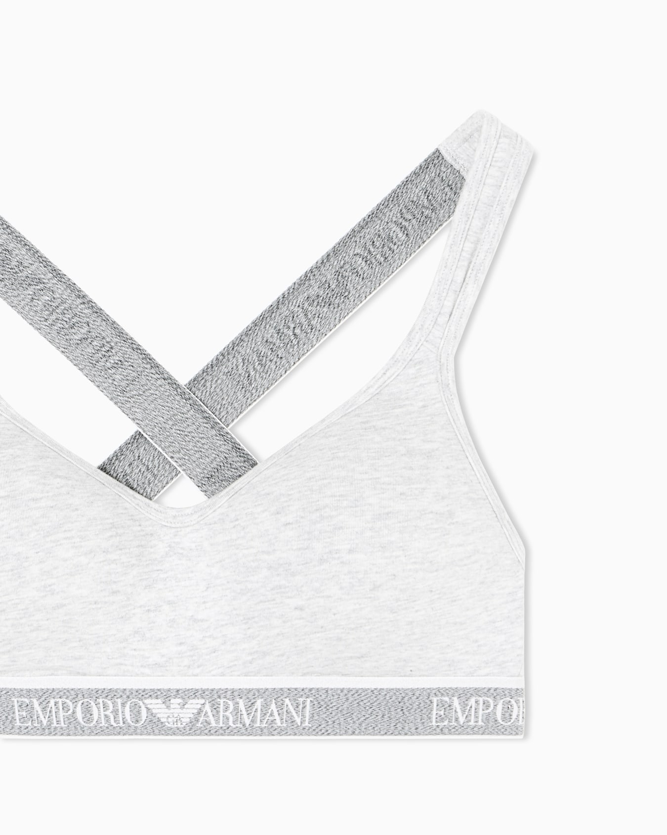 ASV Iconic organic-cotton padded bralette with logo underband Slide 1