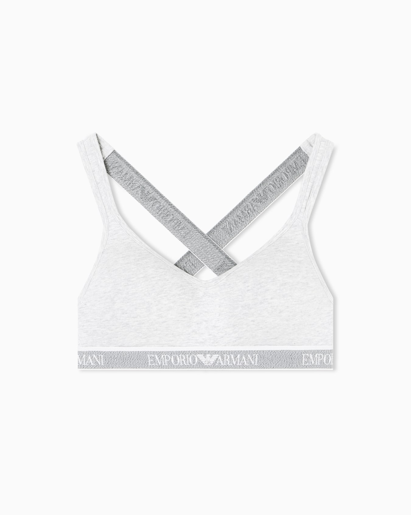ASV Iconic organic-cotton padded bralette with logo underband Slide 0