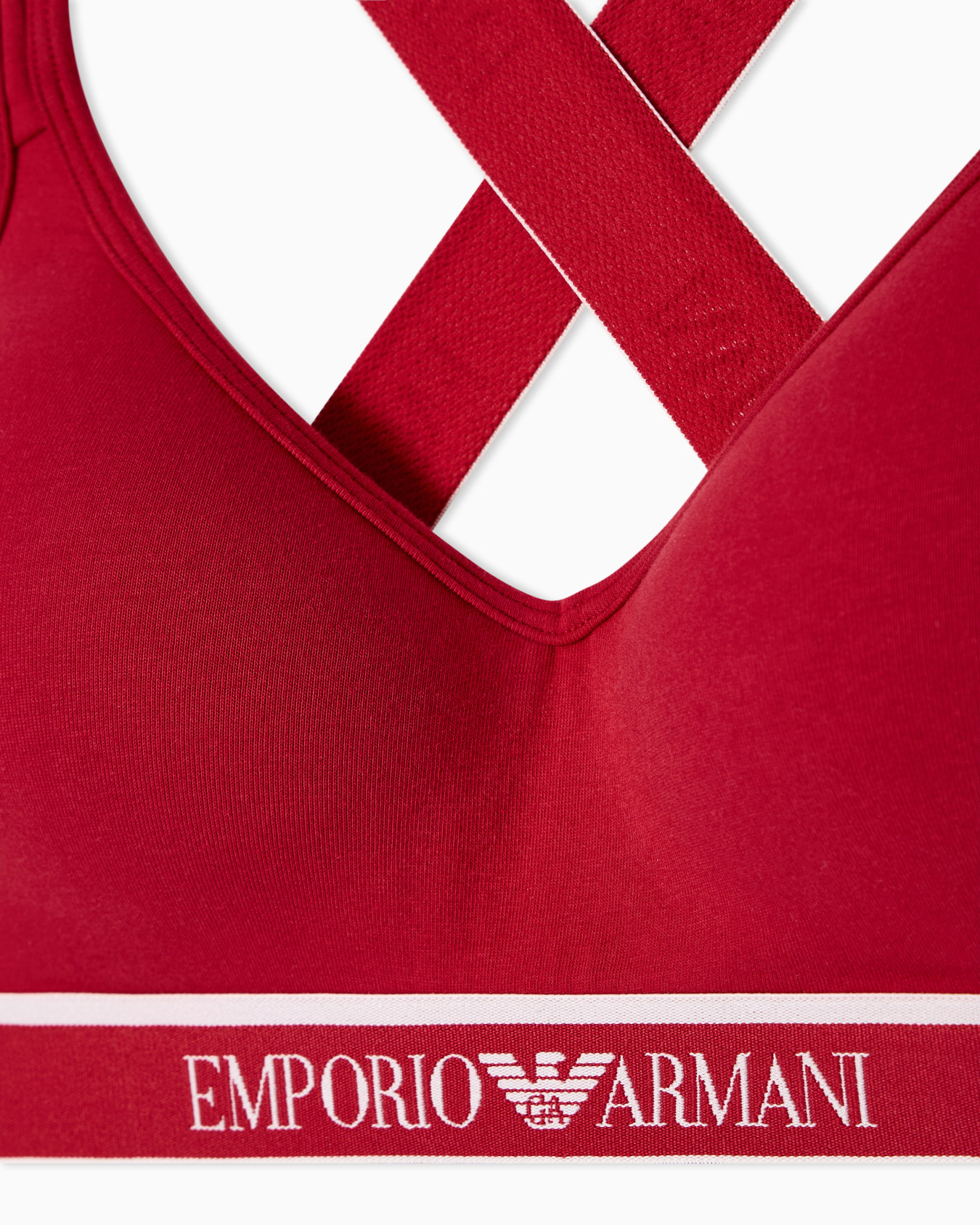 ASV Iconic organic-cotton padded bralette with logo underband Slide 3