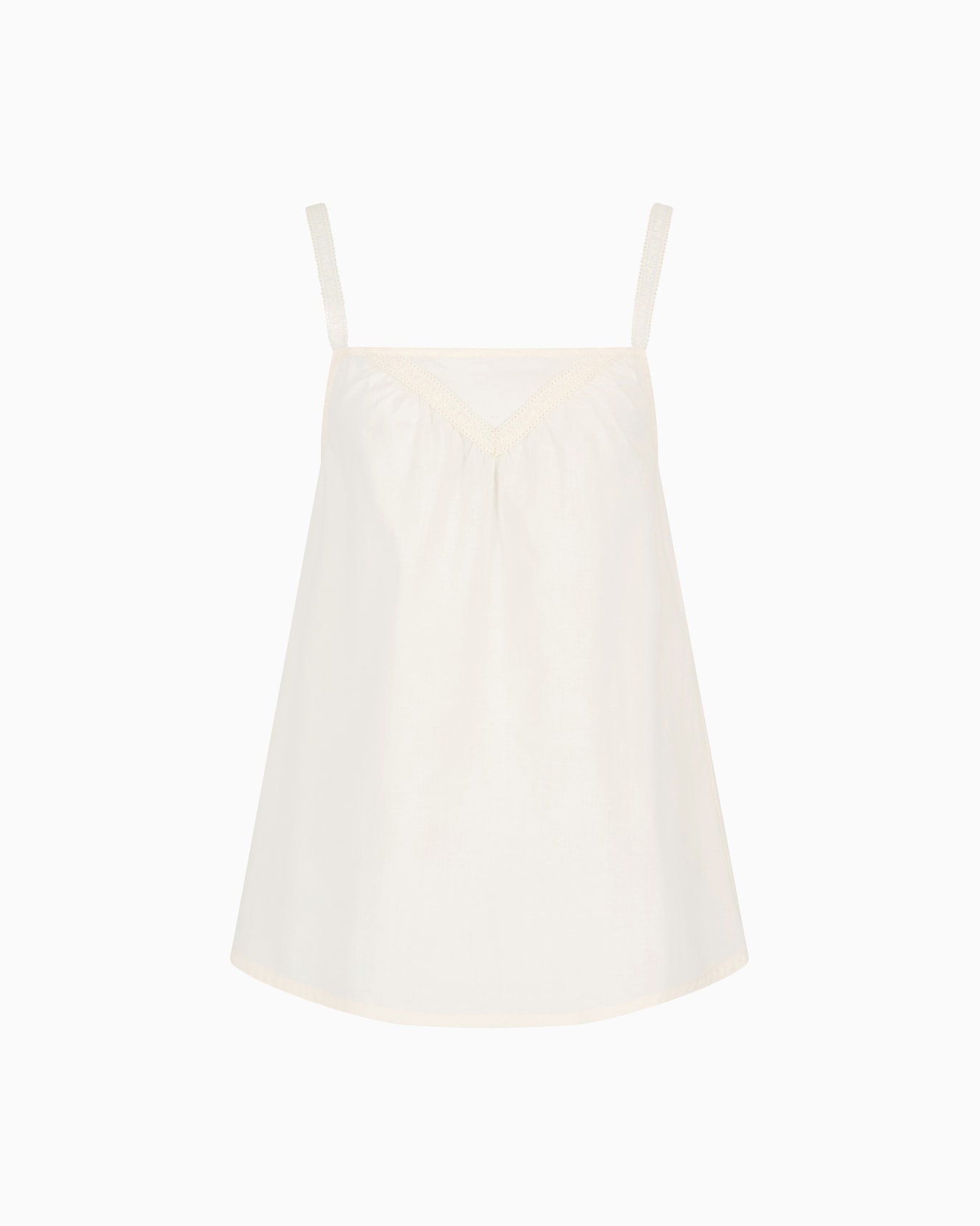 Loungewear top with logo embroidery Slide 0