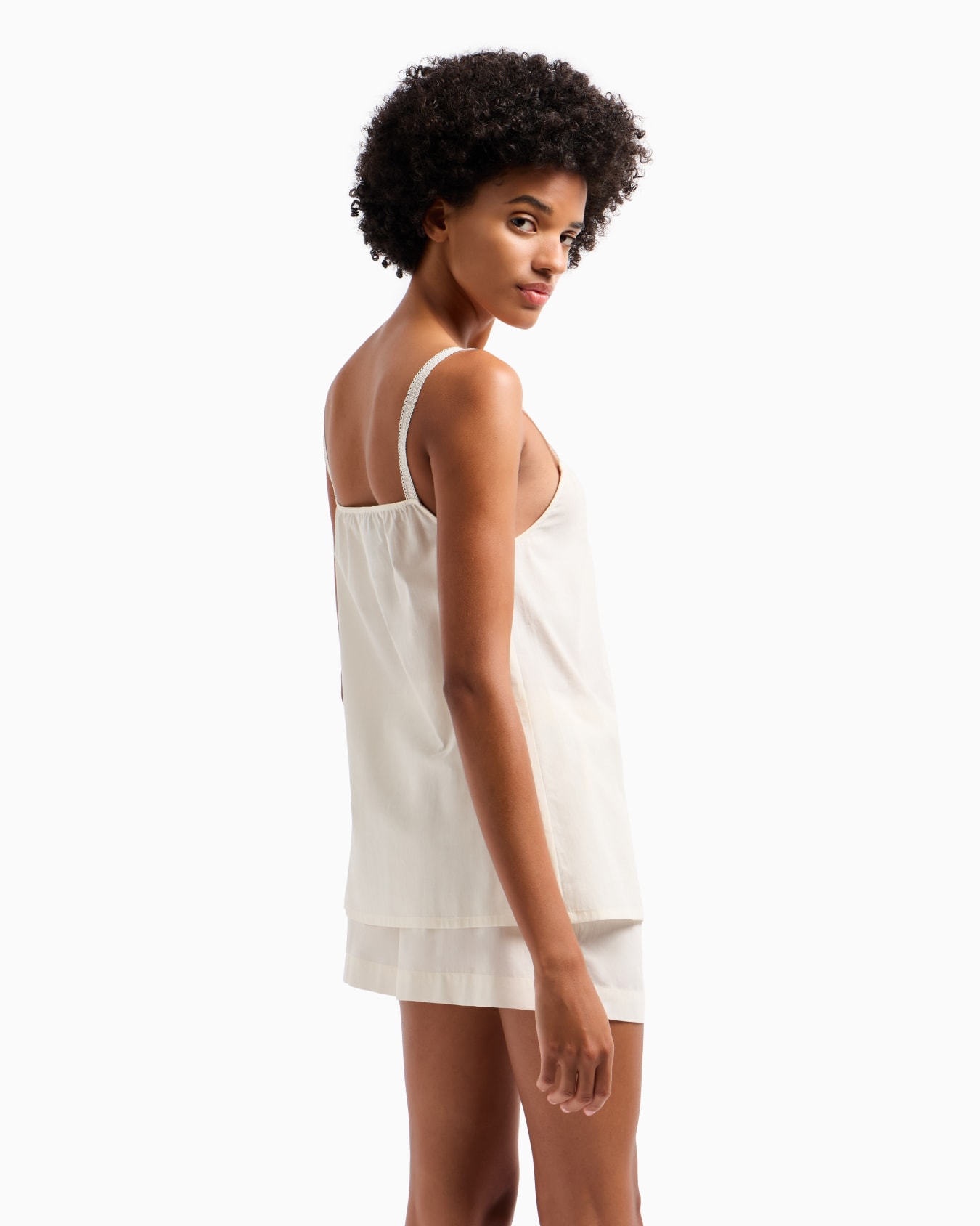 Loungewear top with logo embroidery Slide 2