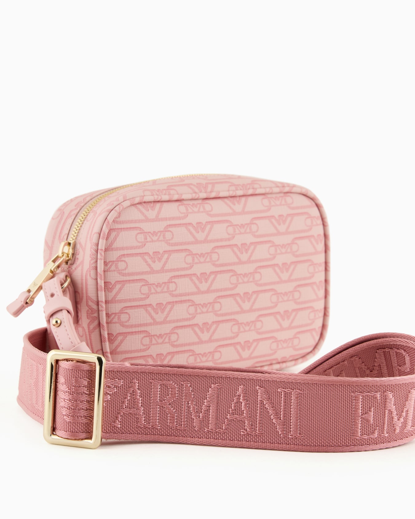 Camera case with shoulder strap and all-over monogram print Slide 4