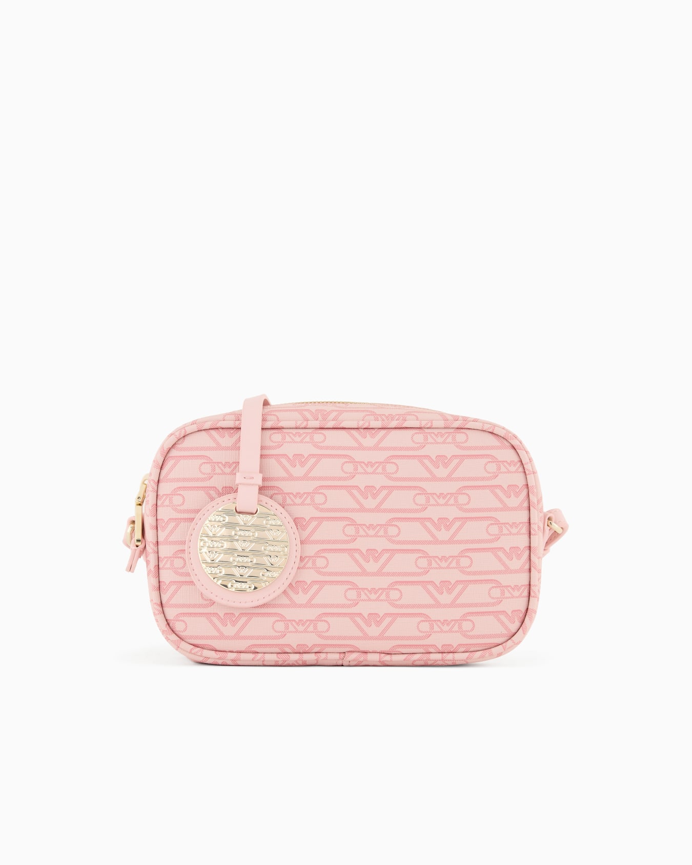 Camera case with shoulder strap and all-over monogram print Slide 0