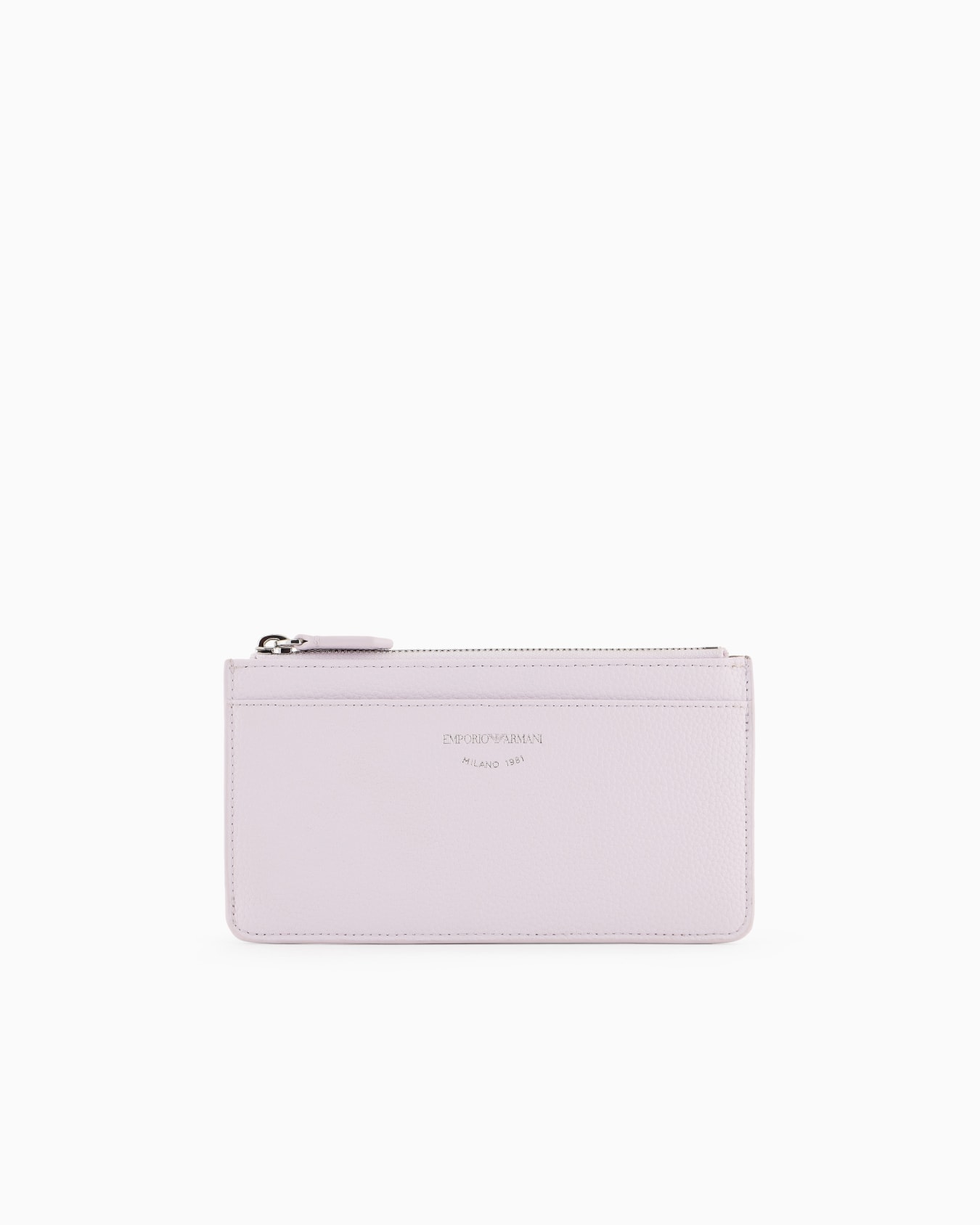 MyEA deer-print card holder with zip Slide 0