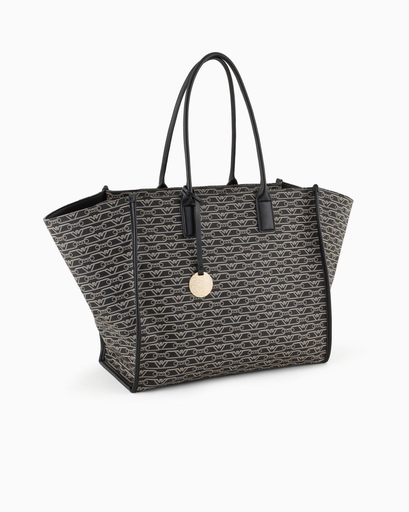 Grand sac cabas à imprimé monogramme all over Diapositive 1