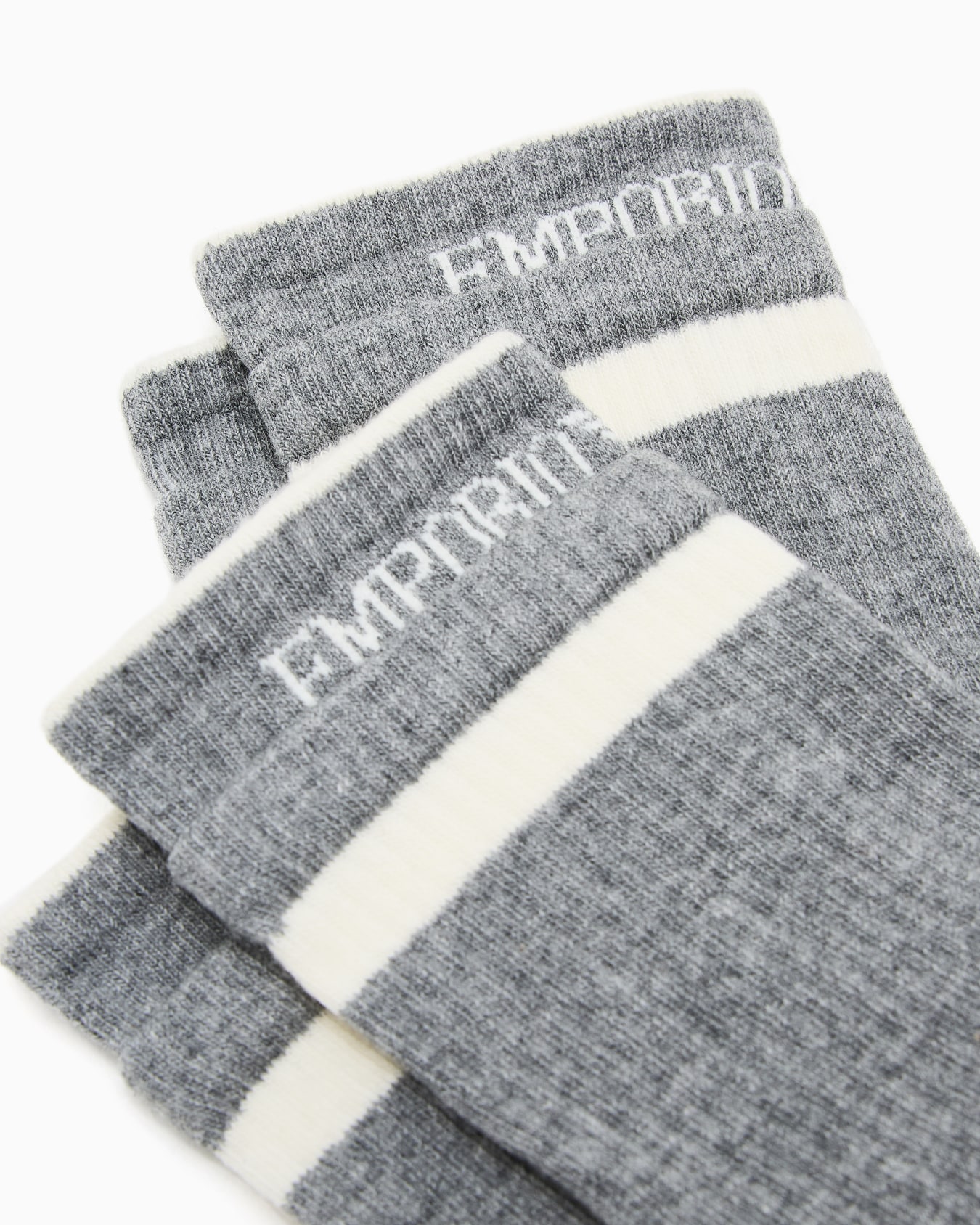 Two-pack of ASV socks with contrasting jacquard logo Slide 1
