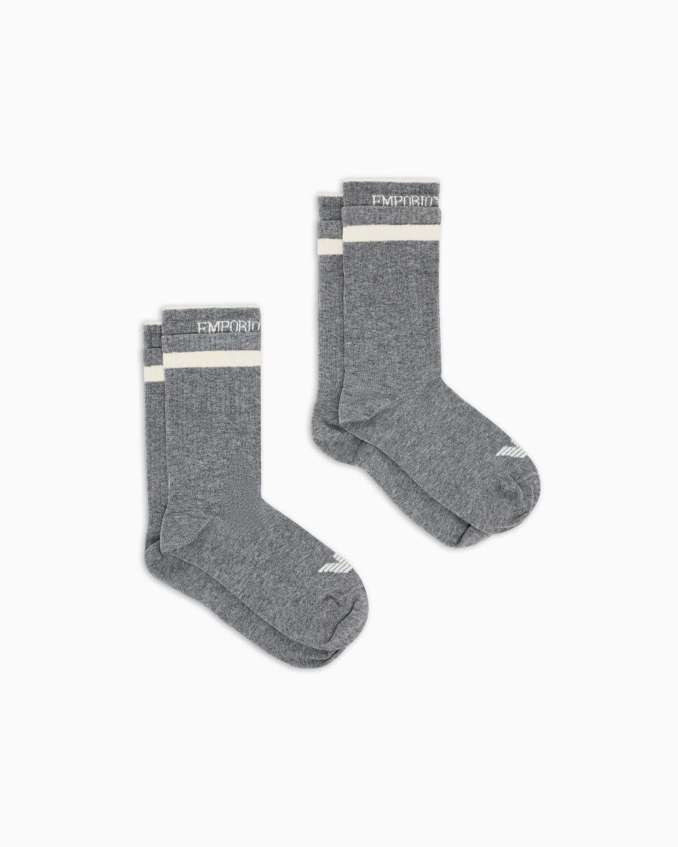 Two-pack of ASV socks with contrasting jacquard logo Slide 0