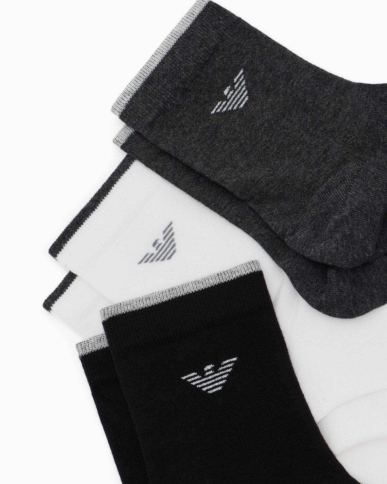 Three-pack of ASV socks with jacquard logo Slide 1