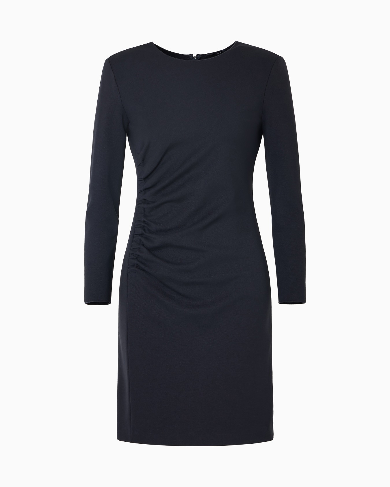 US Exclusive Milano-stitch sheath dress with draping Diapositiva 0