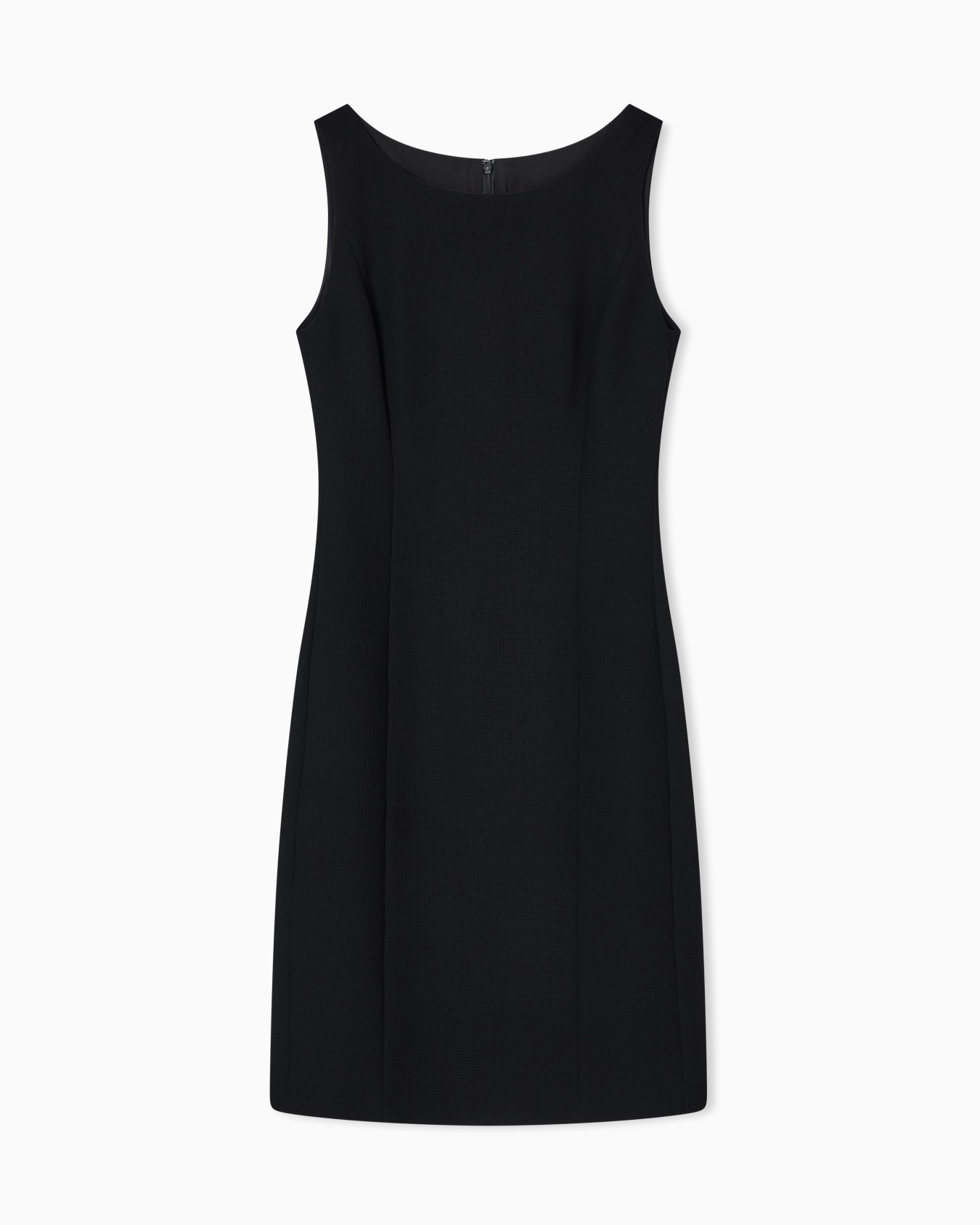 Robe fourreau en tissu technique gaufré Diapositive 0