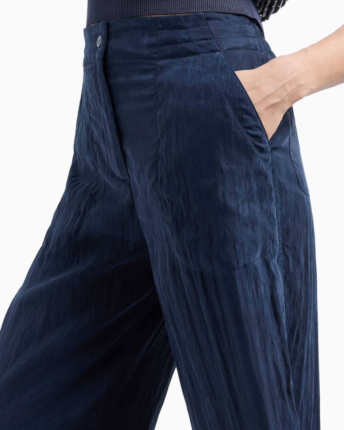 Technical cupro trousers Slide 5