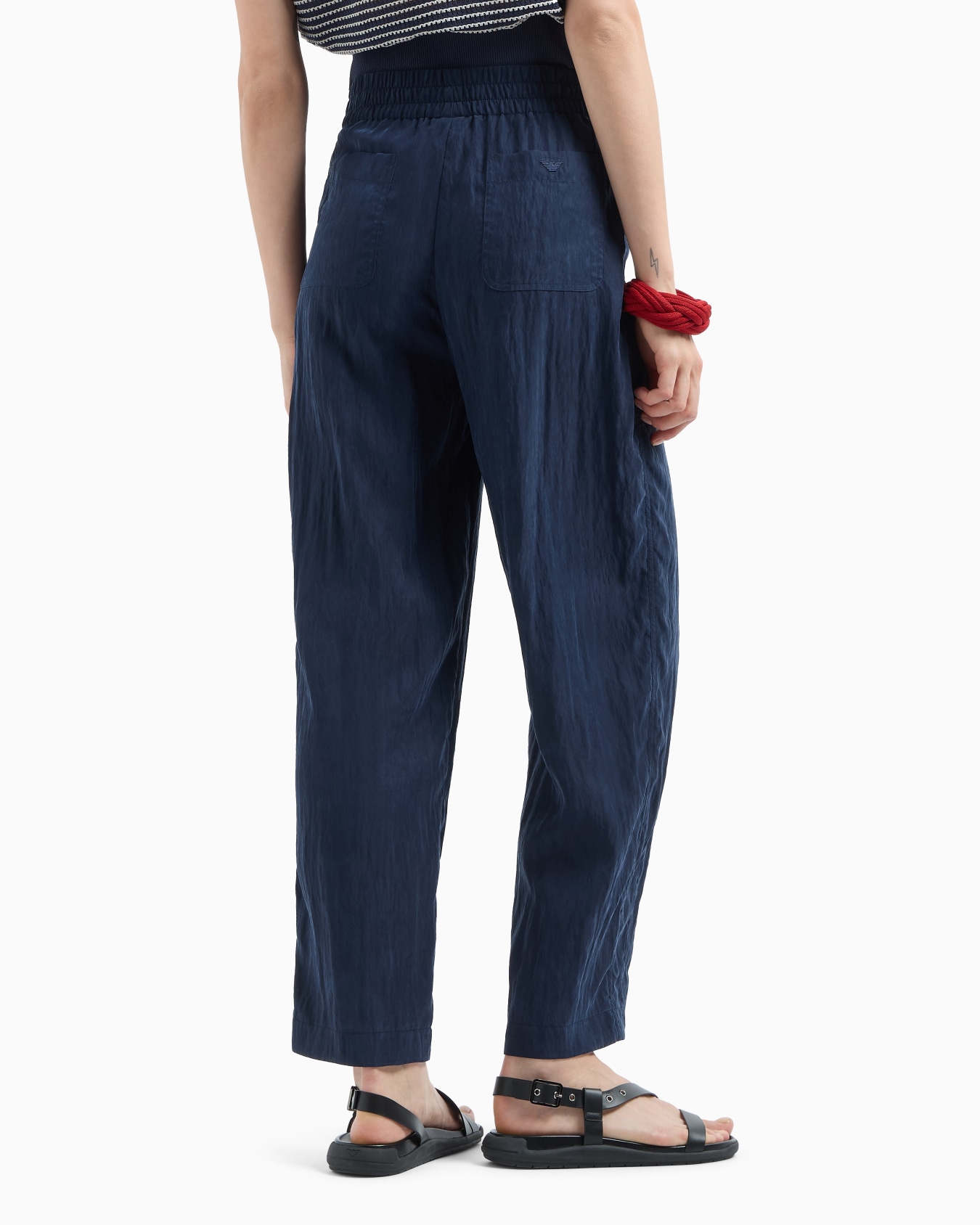 Technical cupro trousers Slide 3