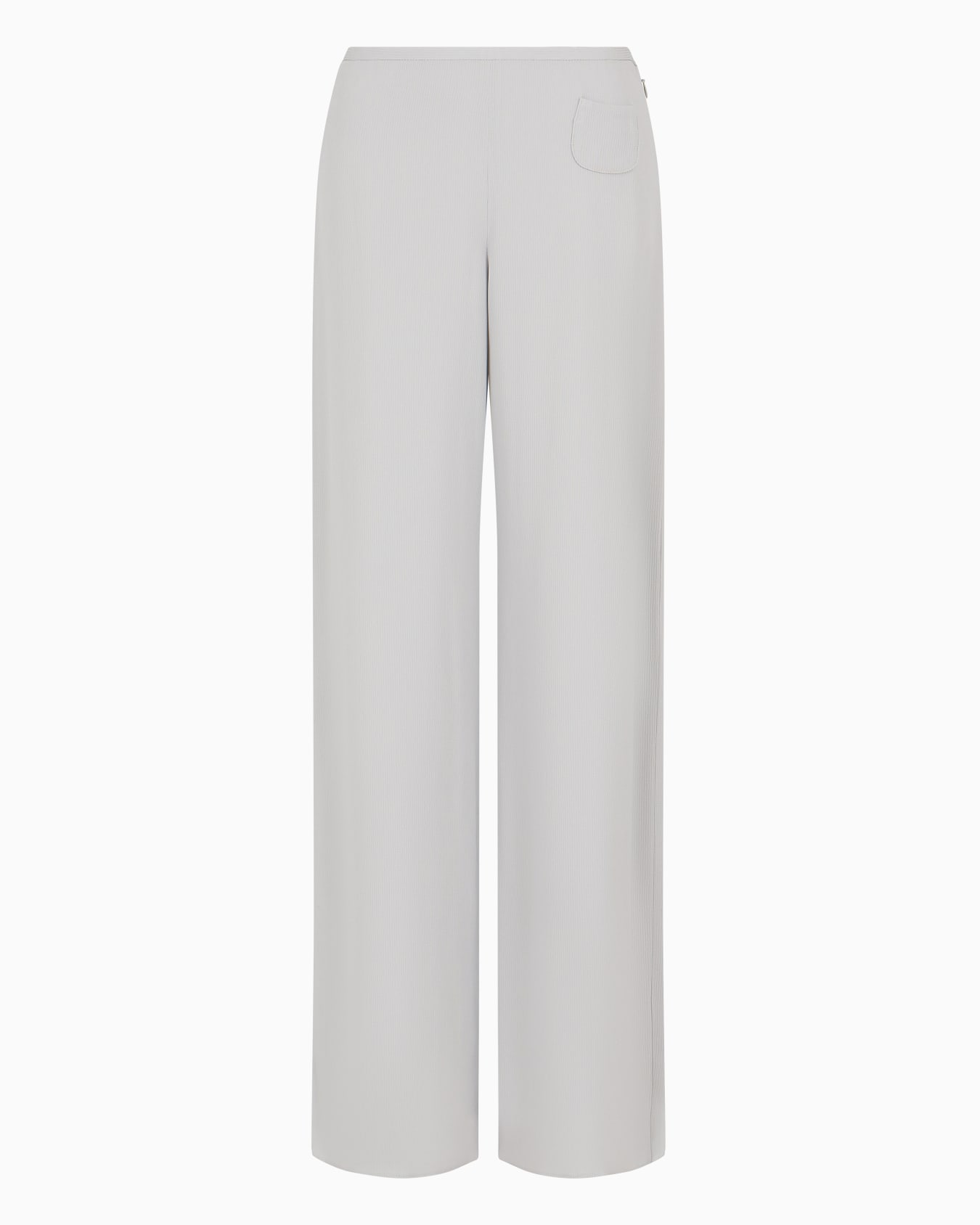 Pantalon palazzo avec poche en cady canneté Icon Diapositive 0