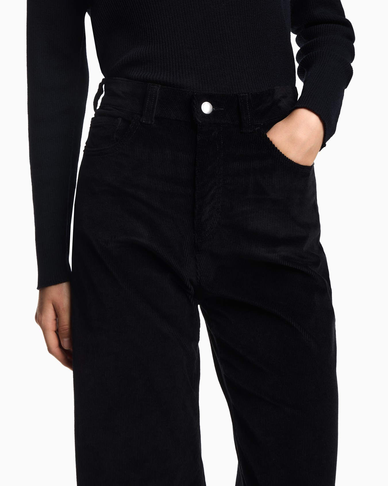 J14 regular-fit garment-dyed corduroy trousers Slide 4